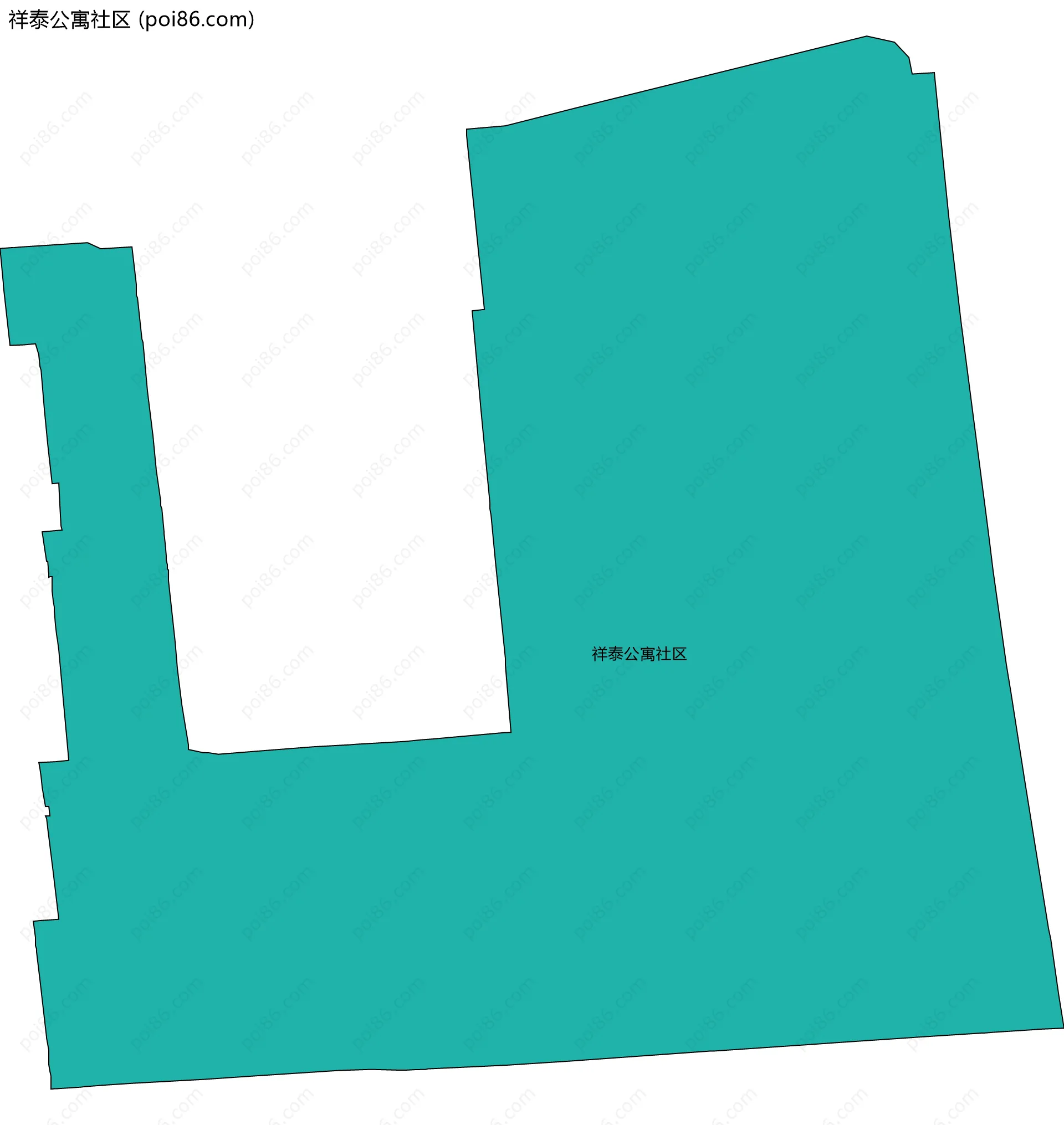 祥泰公寓社区边界地图