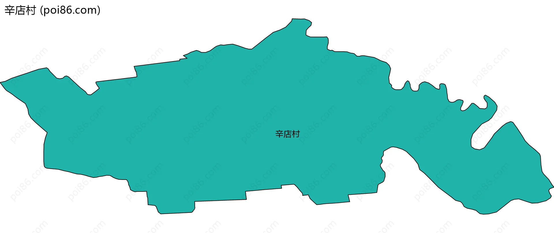 辛店村边界地图