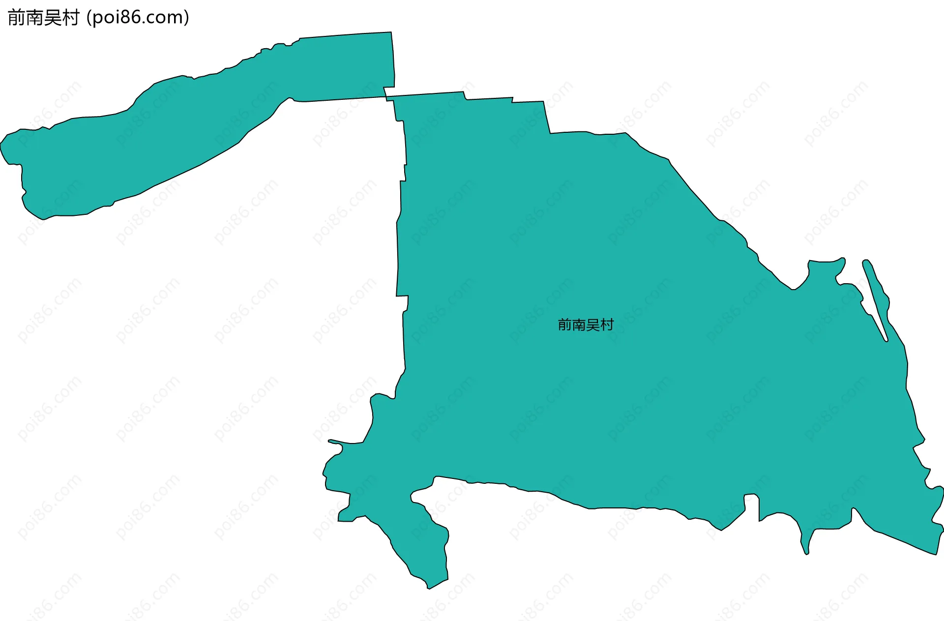 前南吴村边界地图