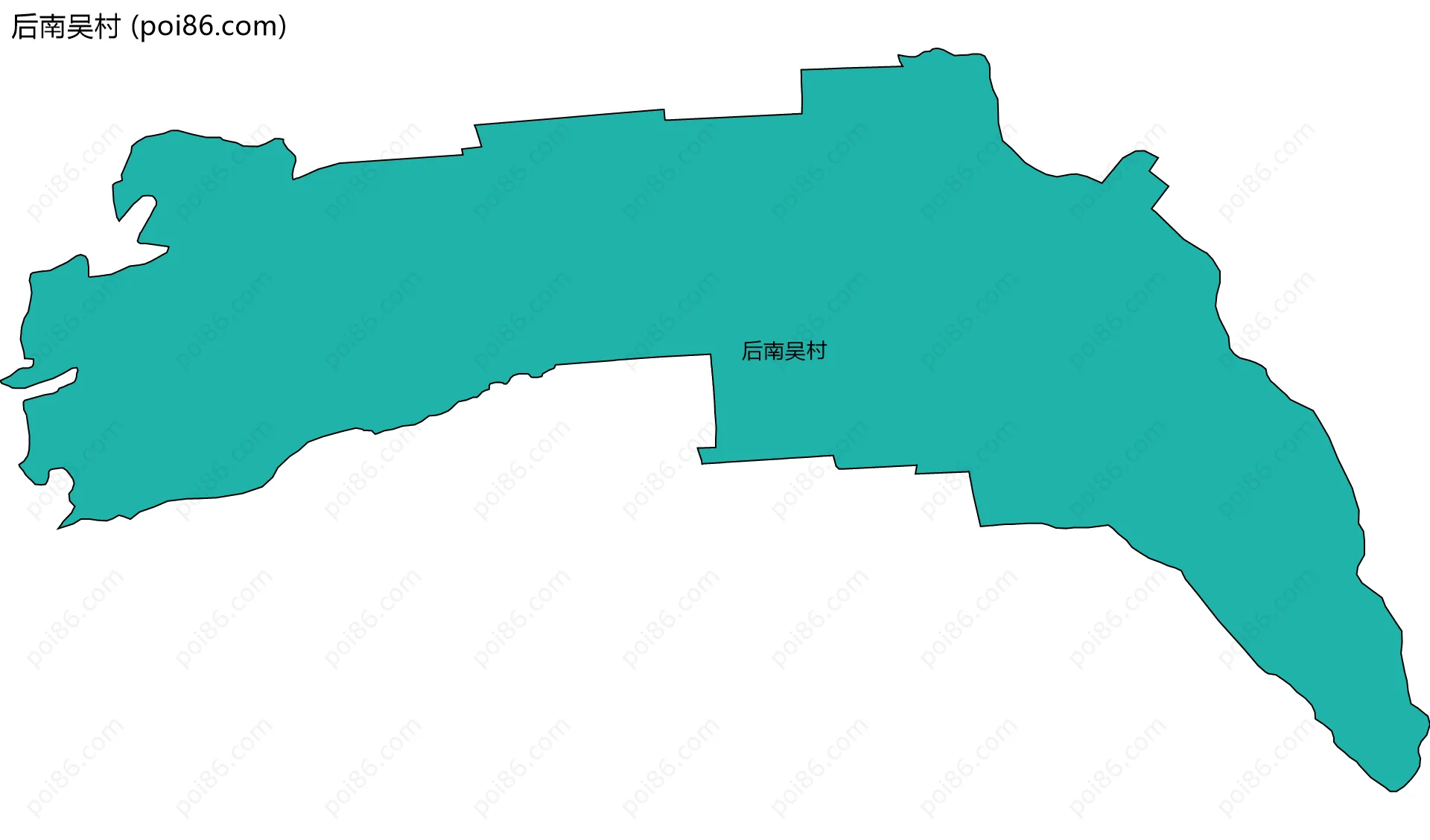 后南吴村边界地图