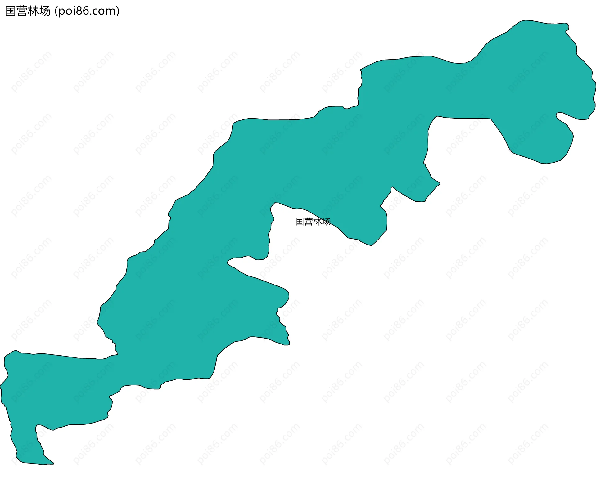 国营林场边界地图