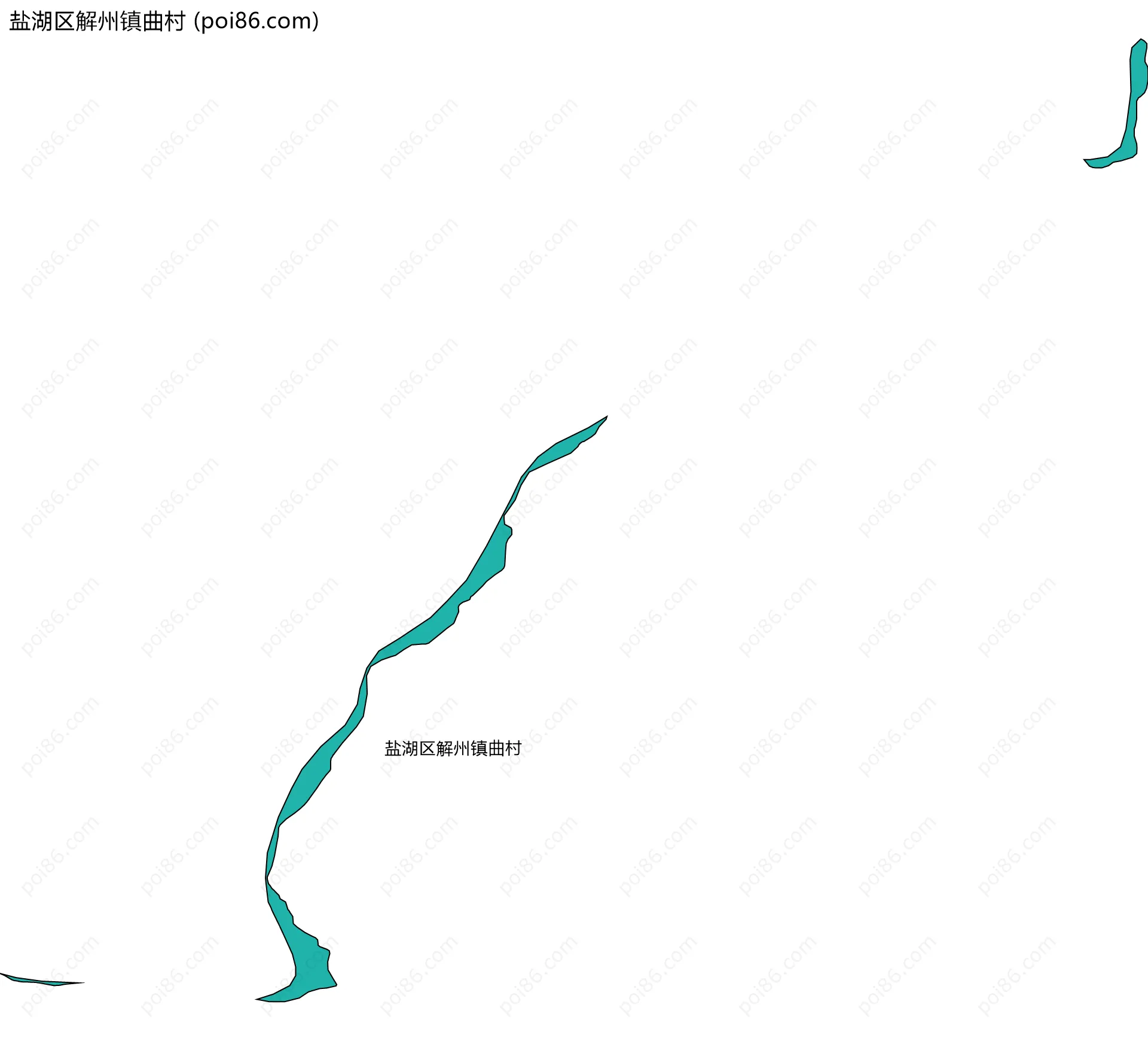 盐湖区解州镇曲村边界地图