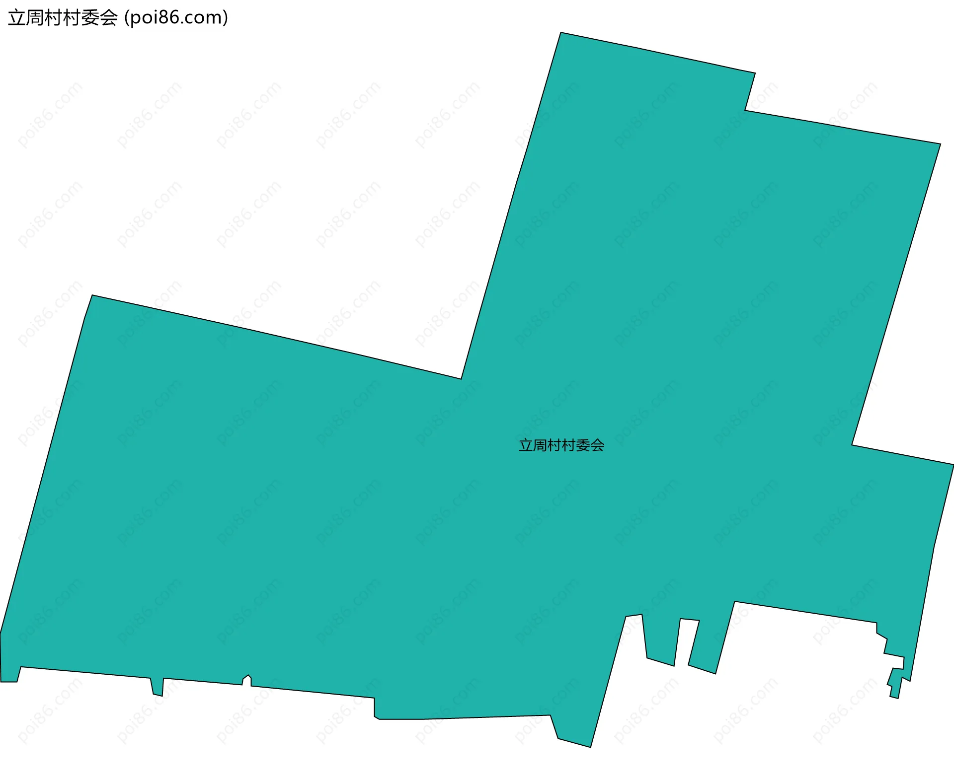 立周村村委会边界地图