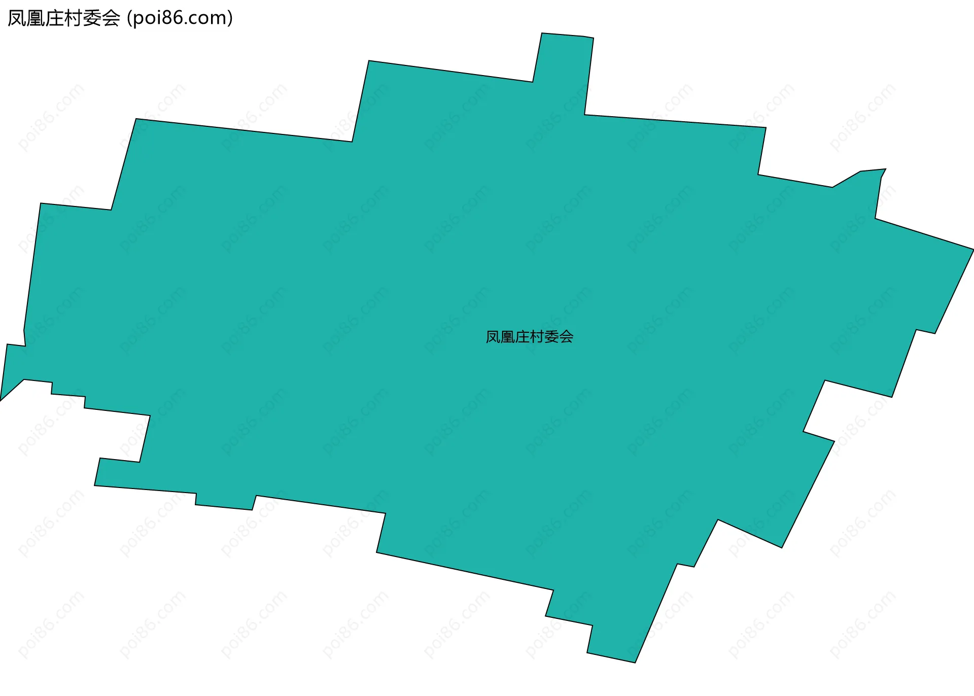 凤凰庄村委会边界地图
