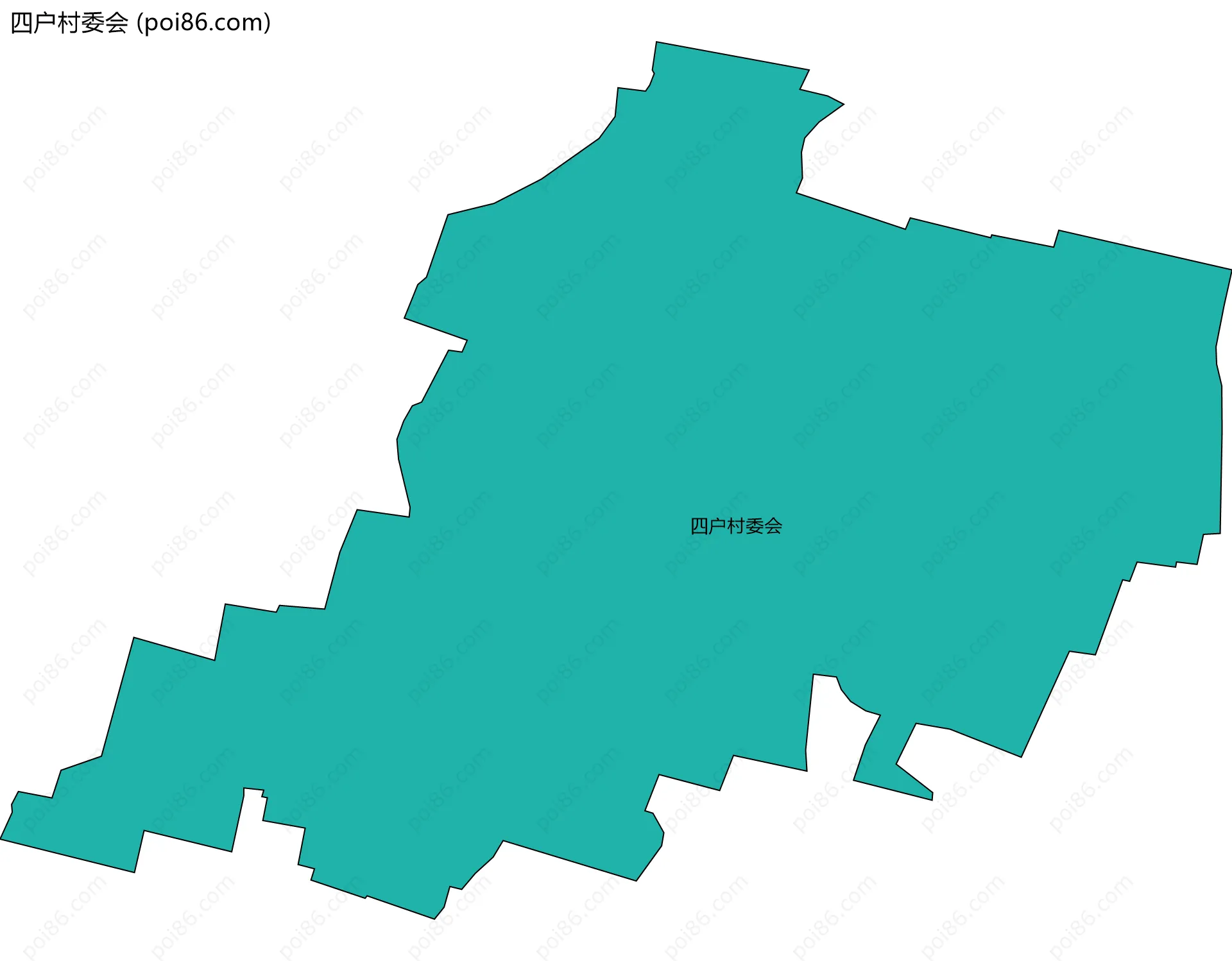 四户村委会边界地图