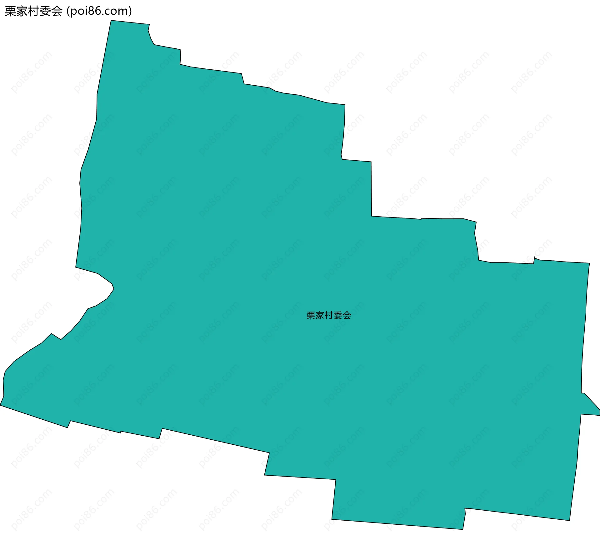 栗家村委会边界地图