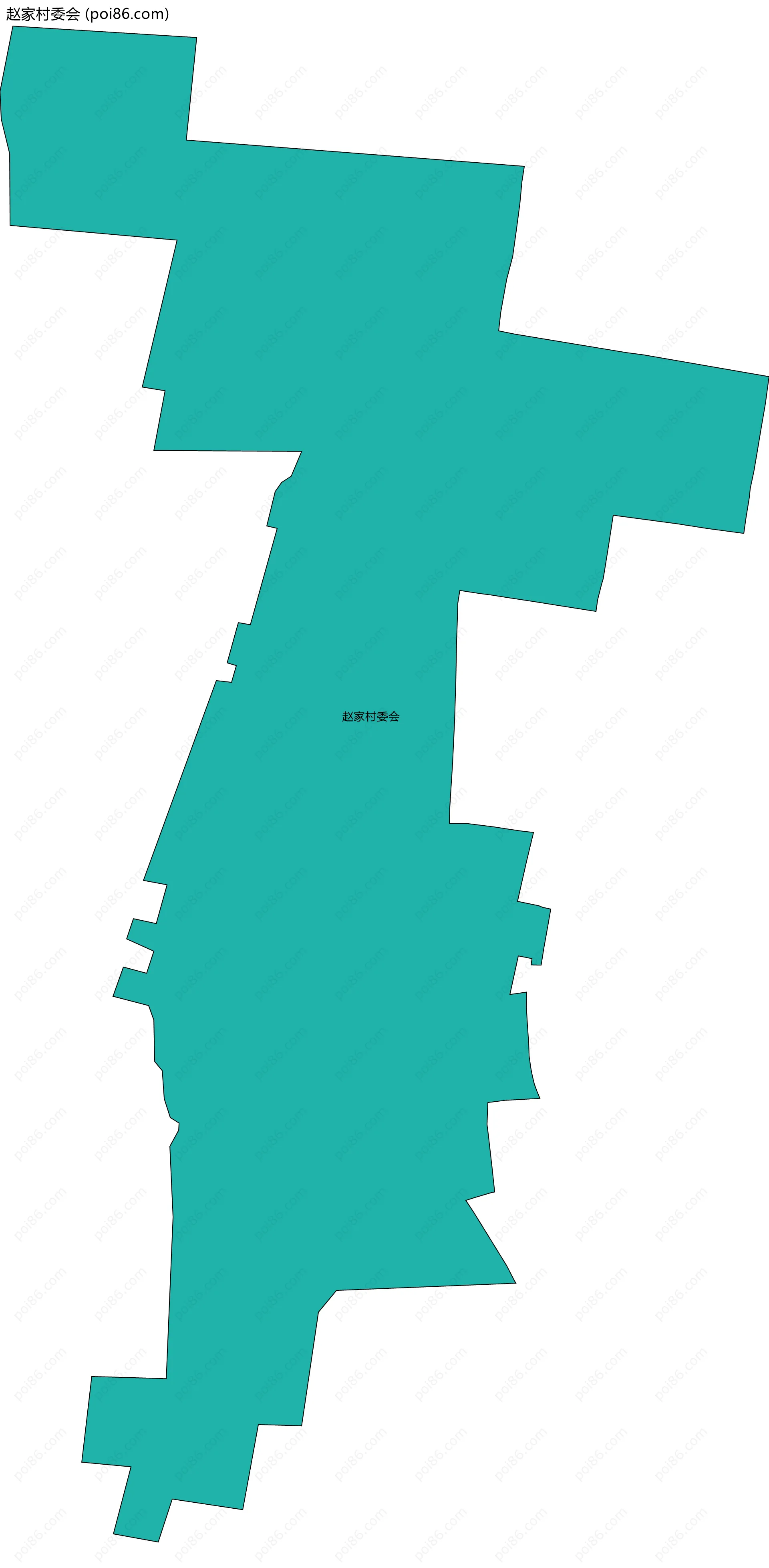 赵家村委会边界地图