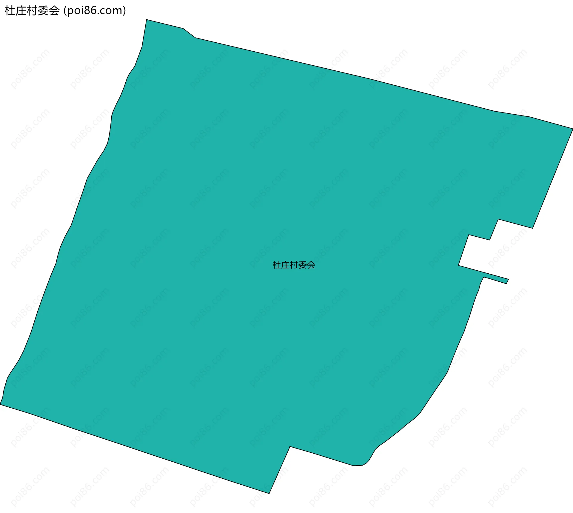 杜庄村委会边界地图