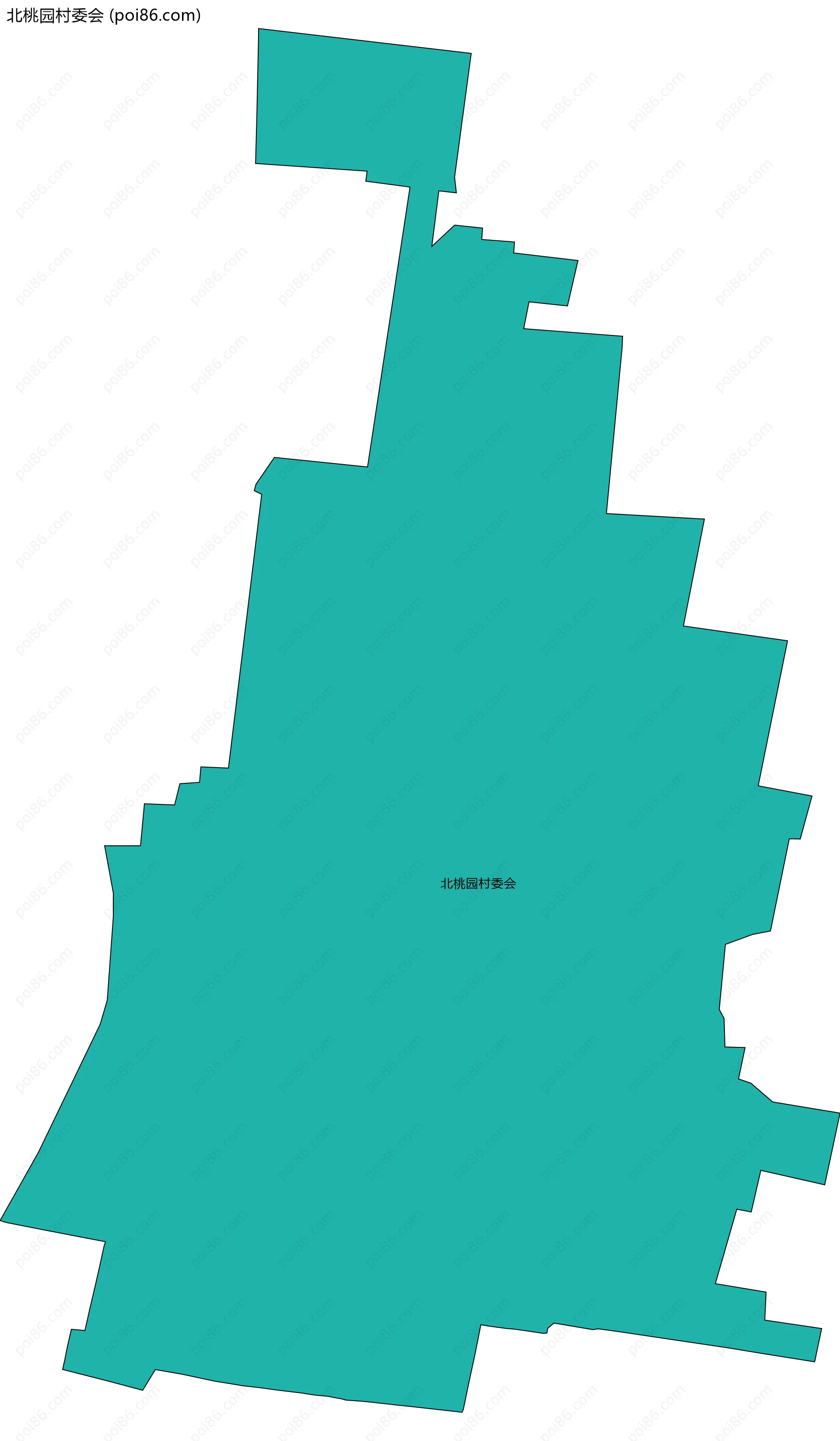 北桃园村委会边界地图