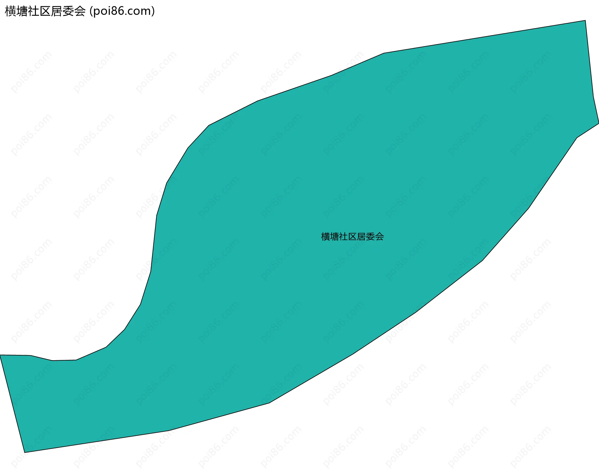 横塘社区居委会边界地图