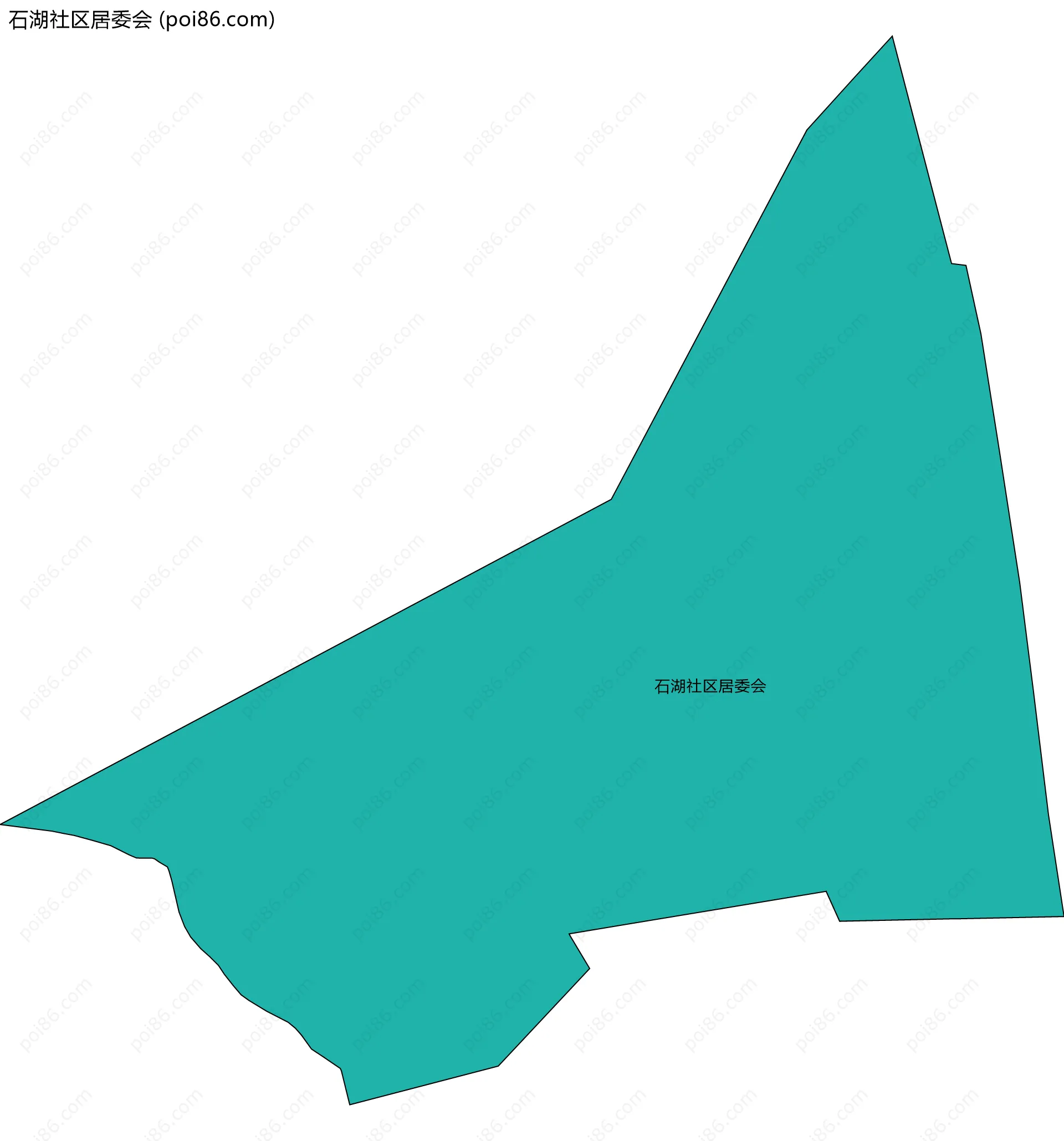 石湖社区居委会边界地图
