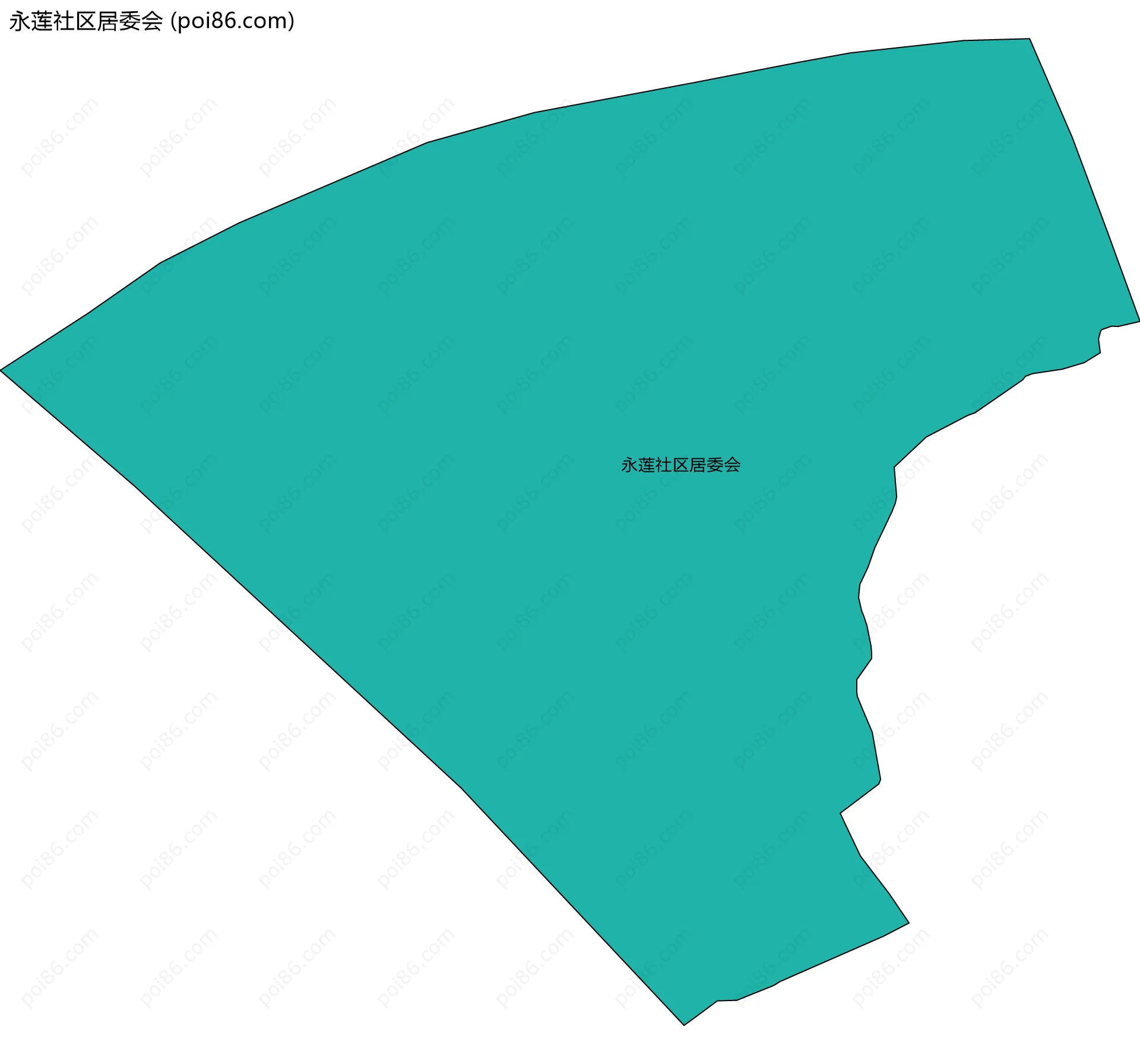 永莲社区居委会边界地图
