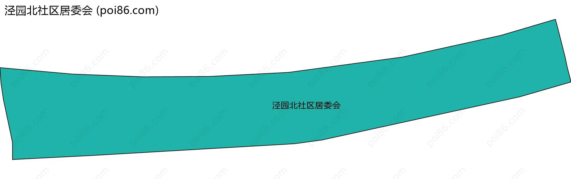 泾园北社区居委会边界地图