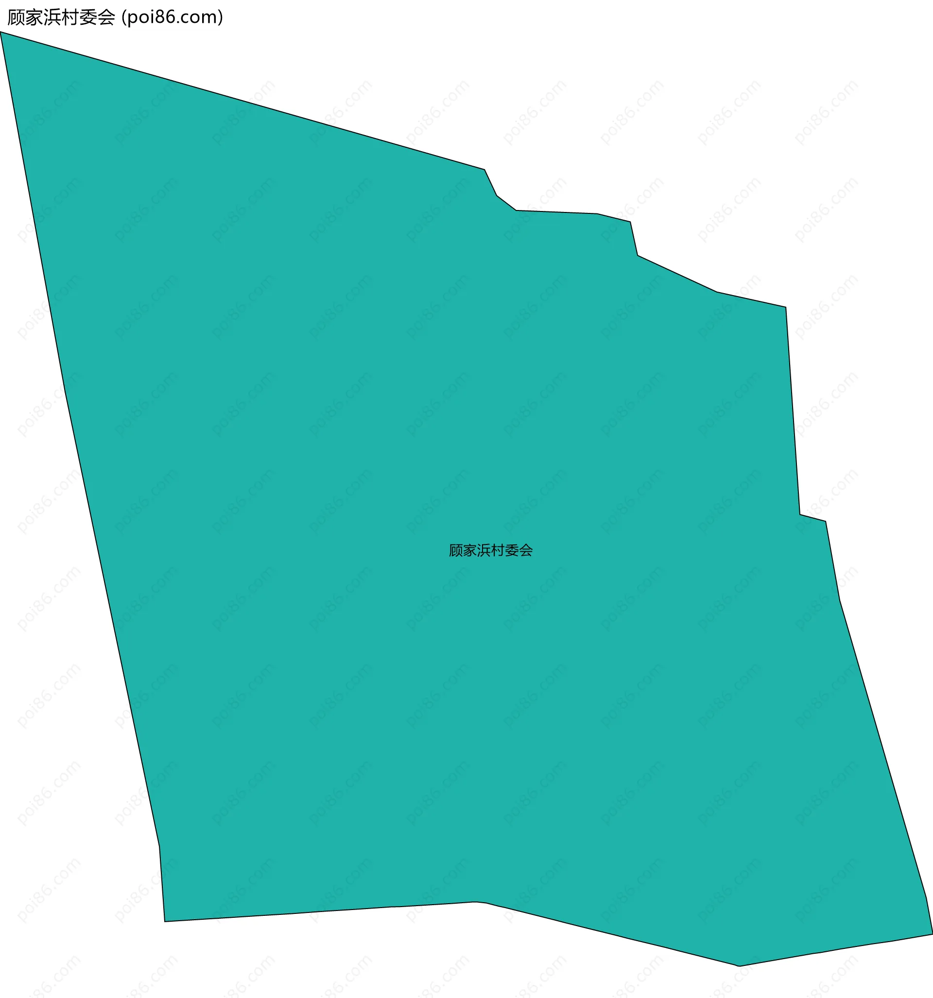 顾家浜村委会边界地图