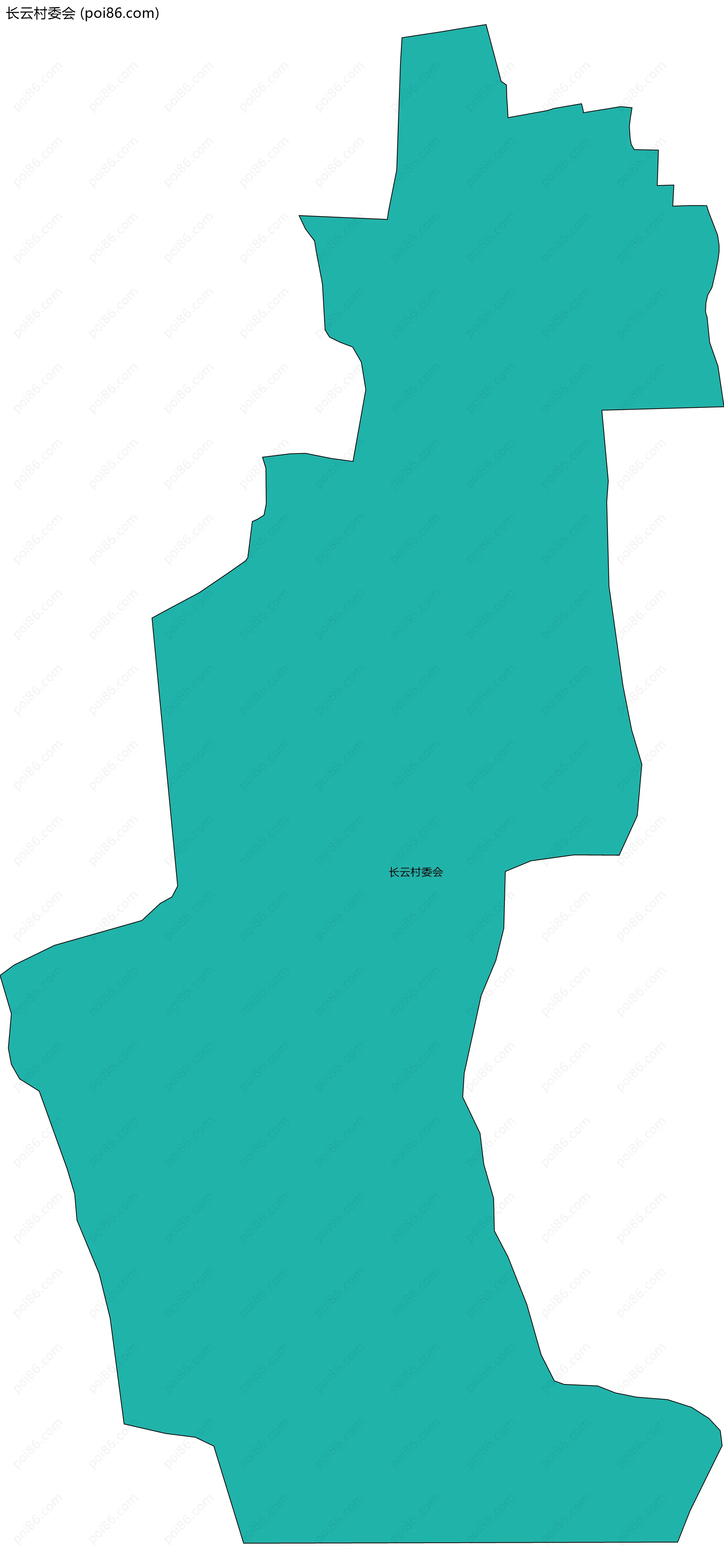 长云村委会边界地图