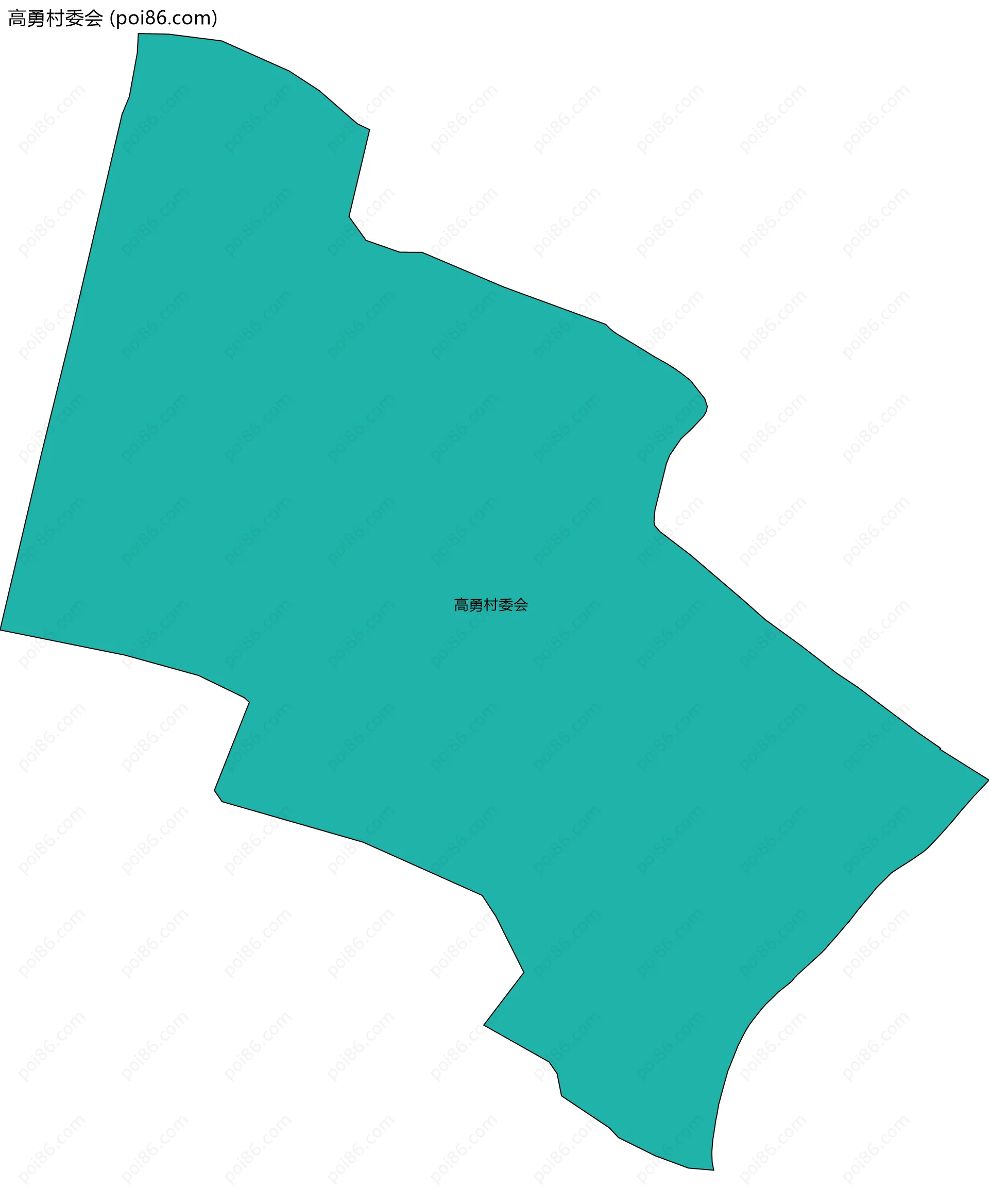 高勇村委会边界地图