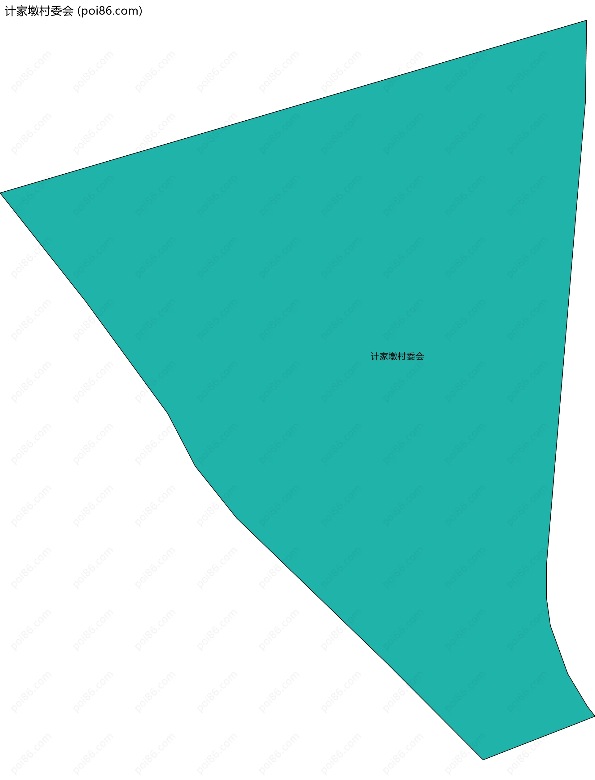 计家墩村委会边界地图