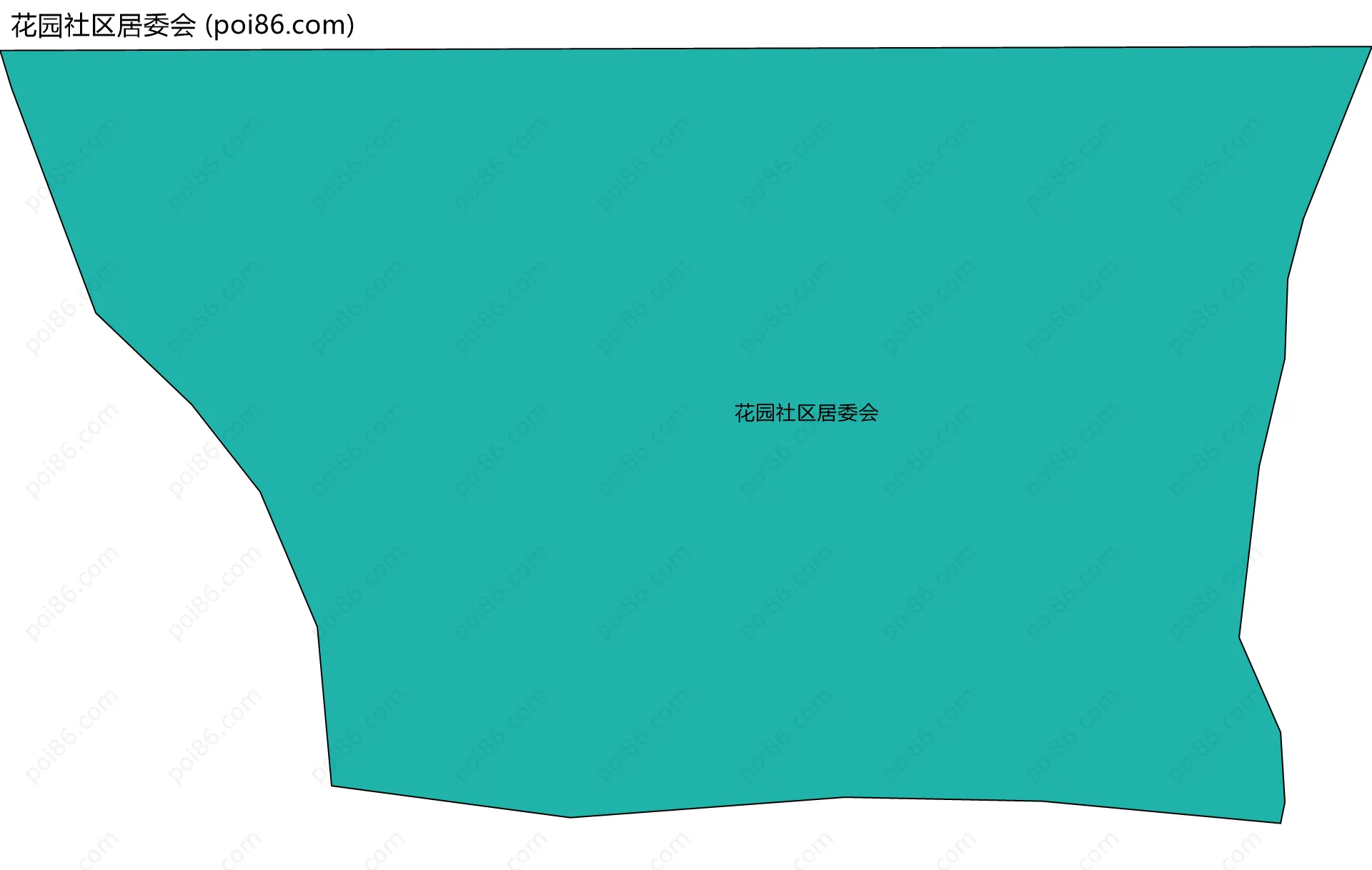 花园社区居委会边界地图