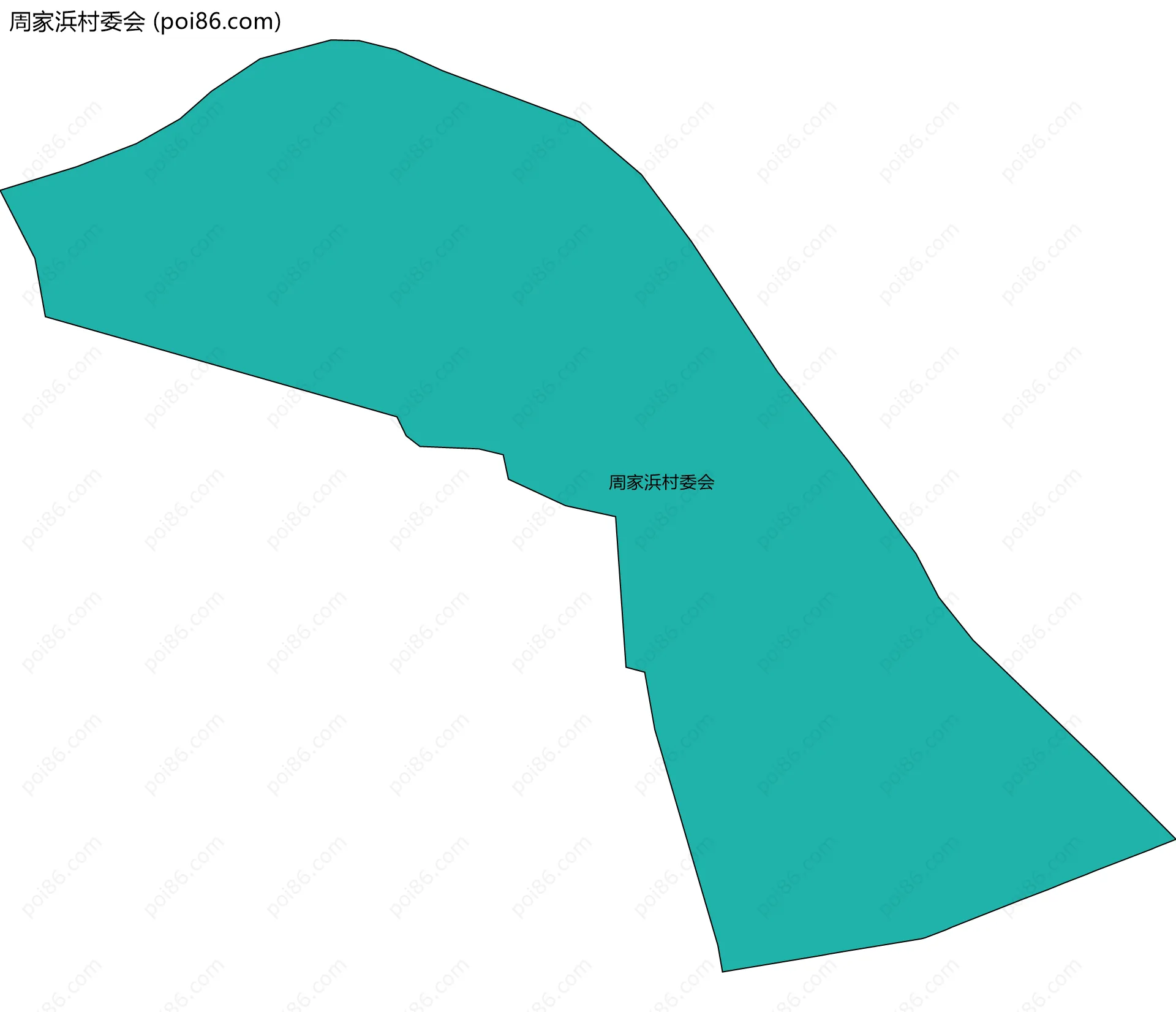 周家浜村委会边界地图