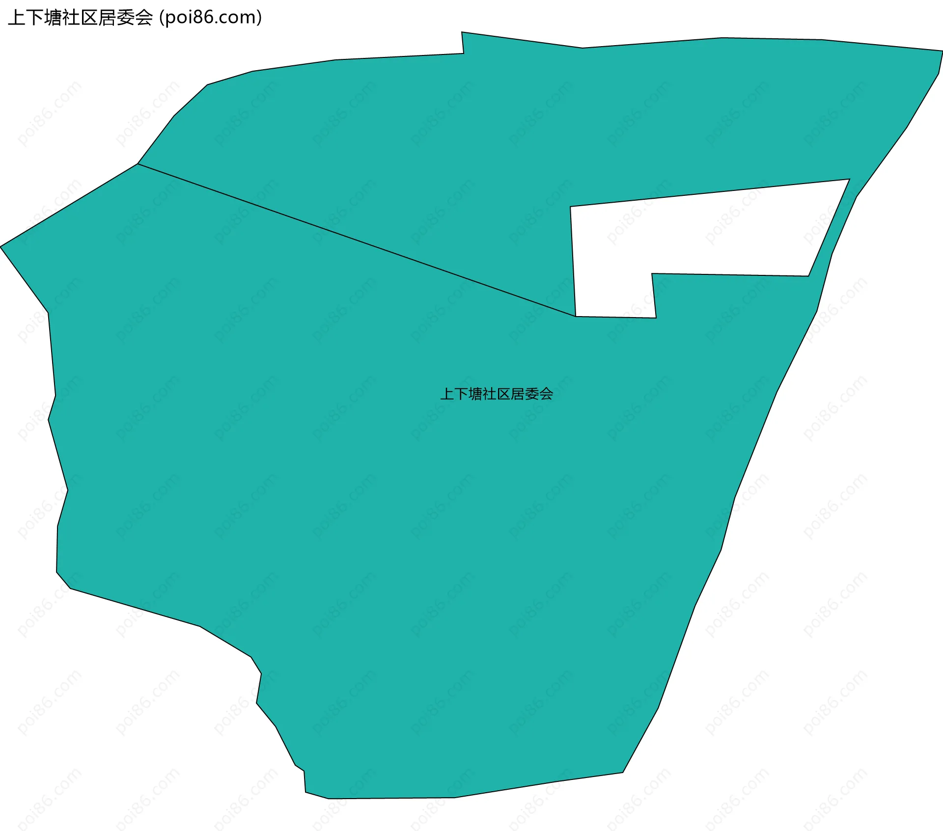 上下塘社区居委会边界地图