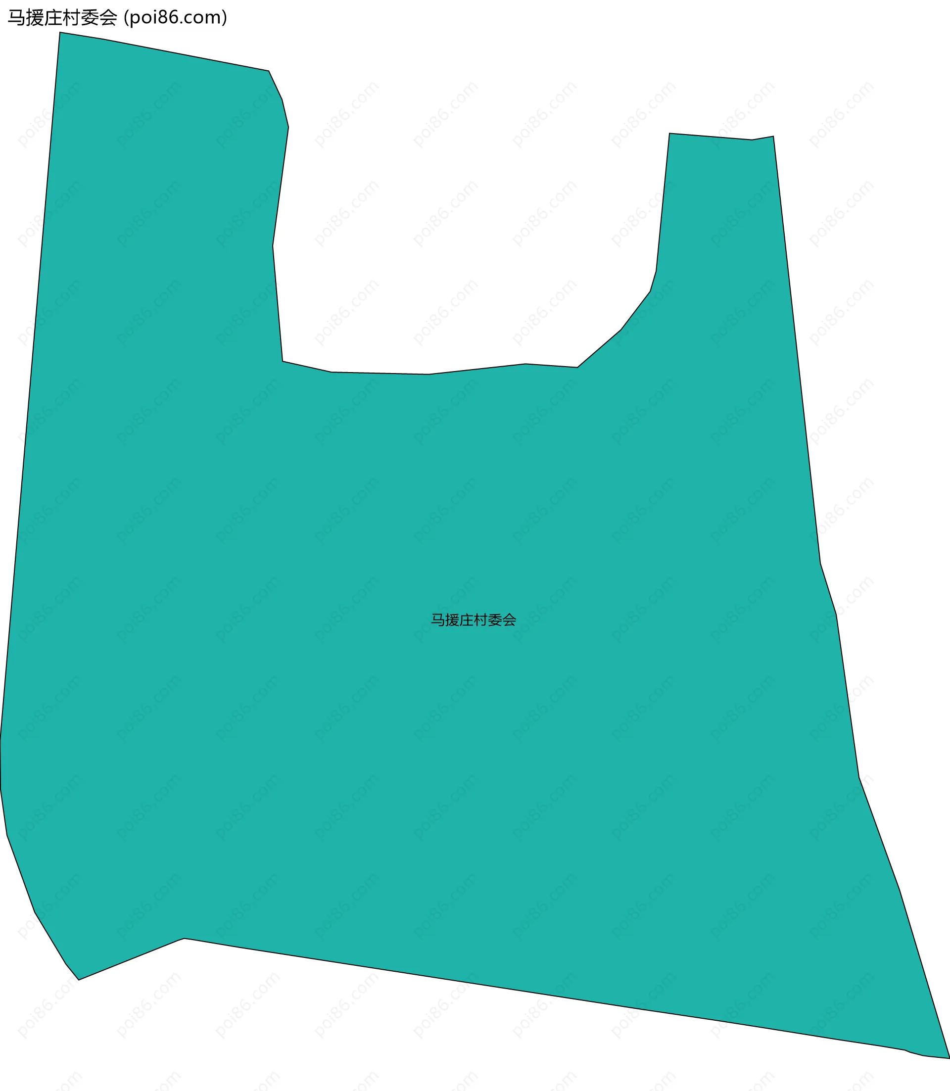 马援庄村委会边界地图