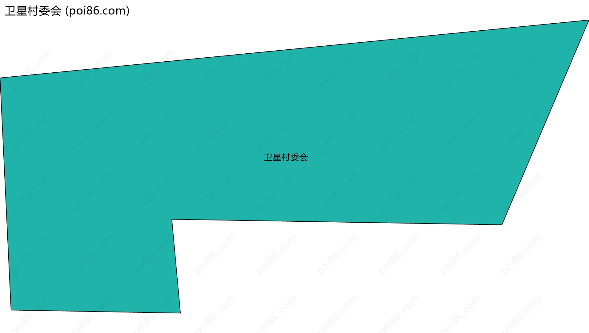 卫星村委会边界地图