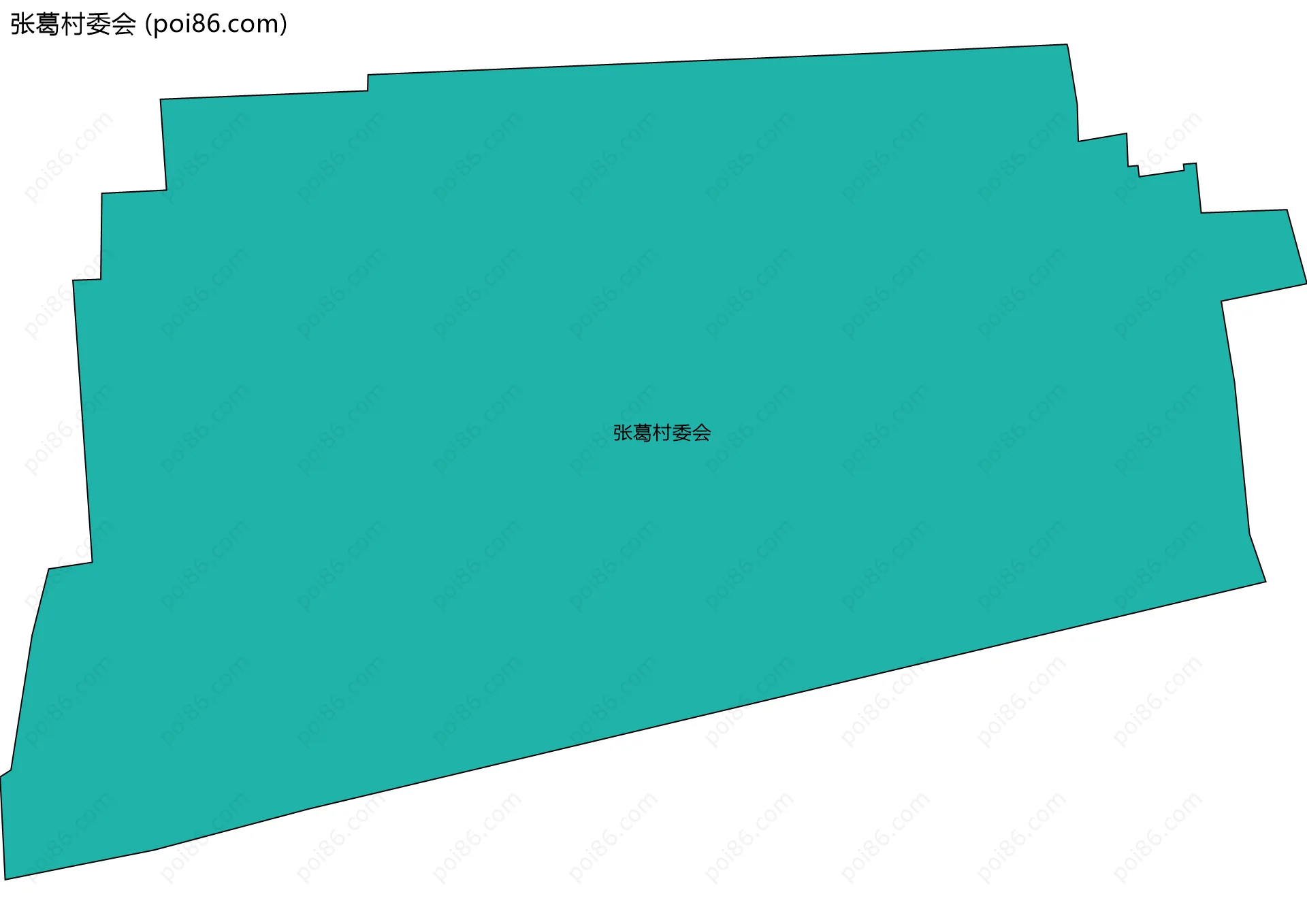张葛村委会边界地图