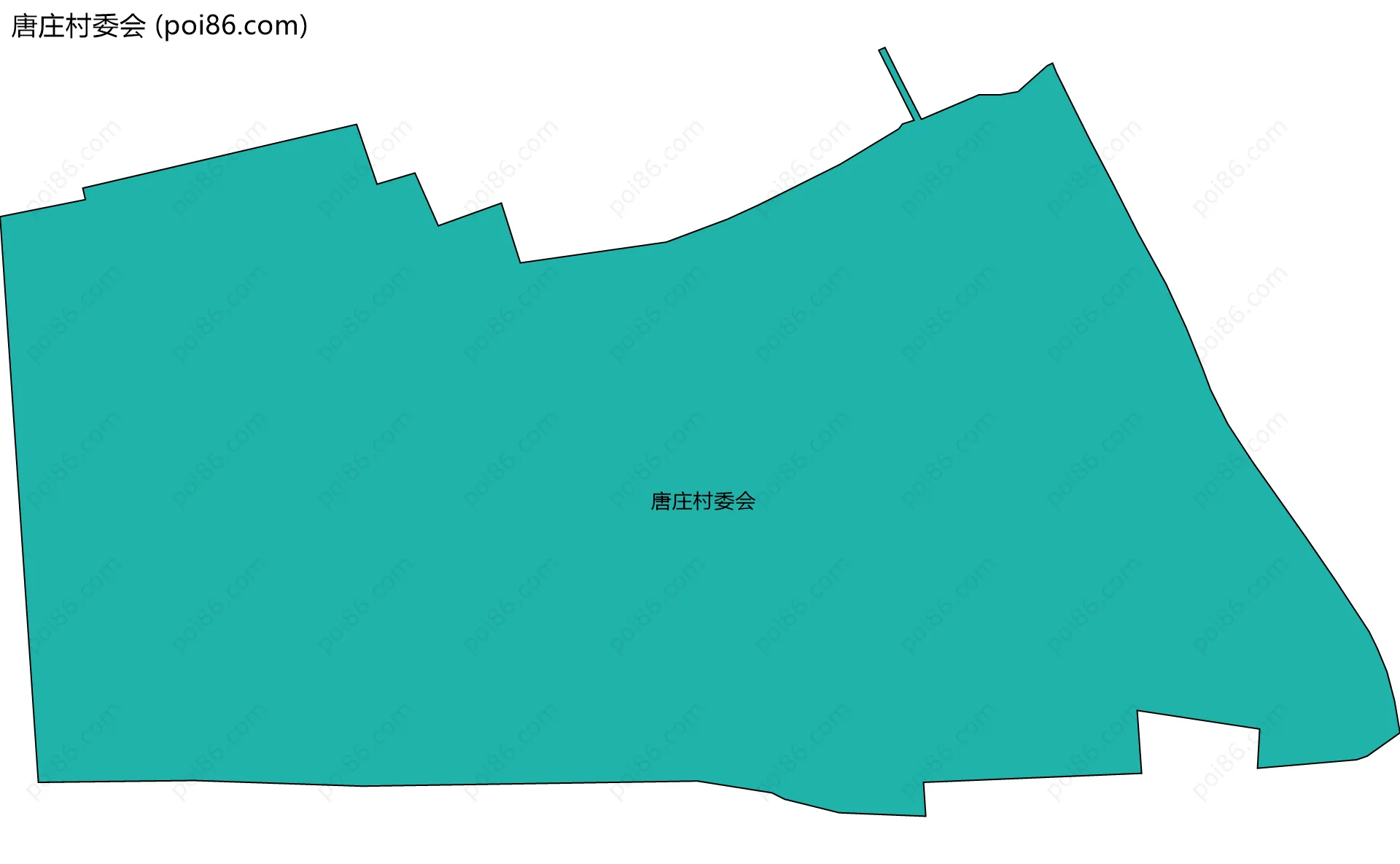 唐庄村委会边界地图