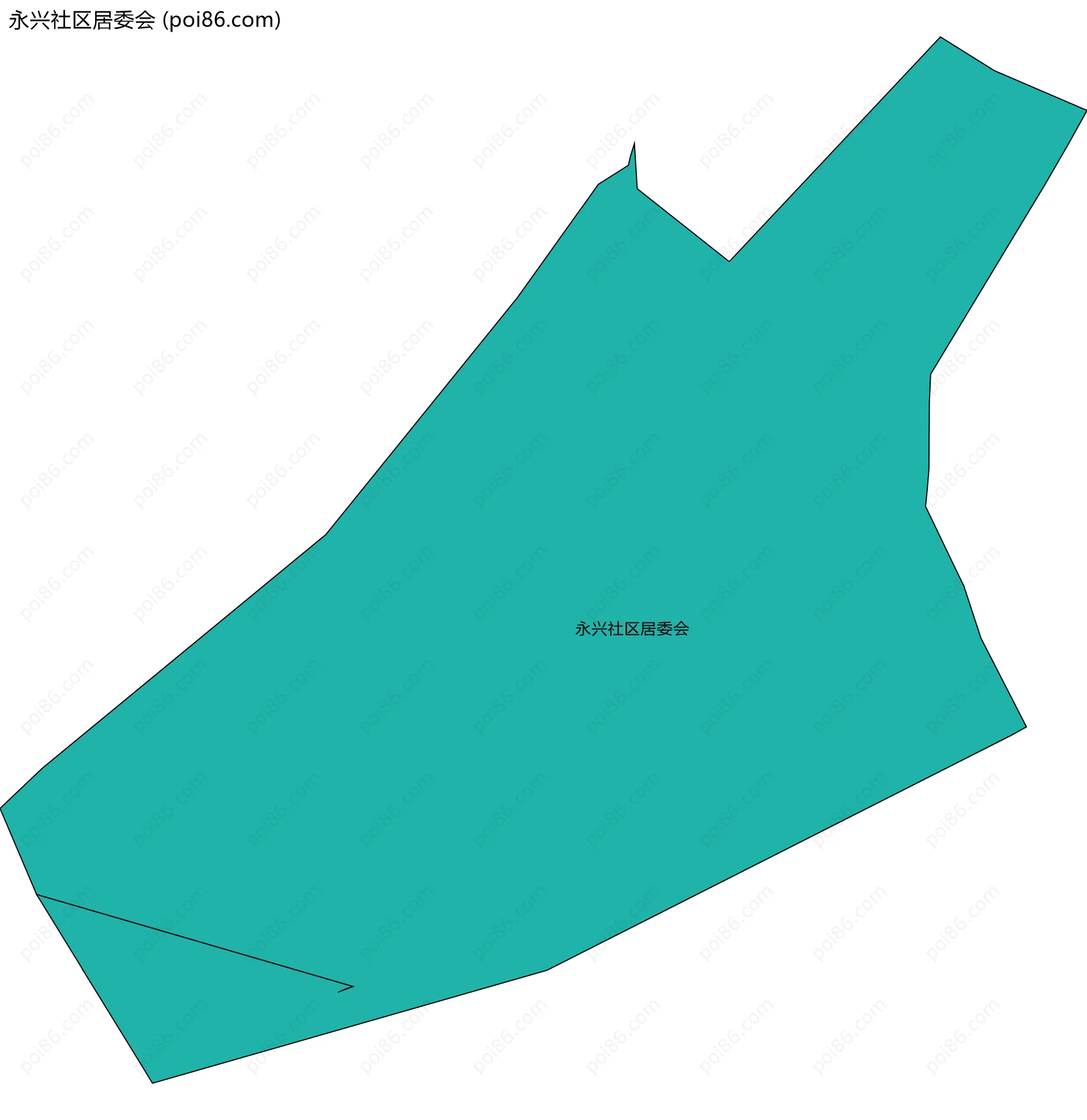 永兴社区居委会边界地图