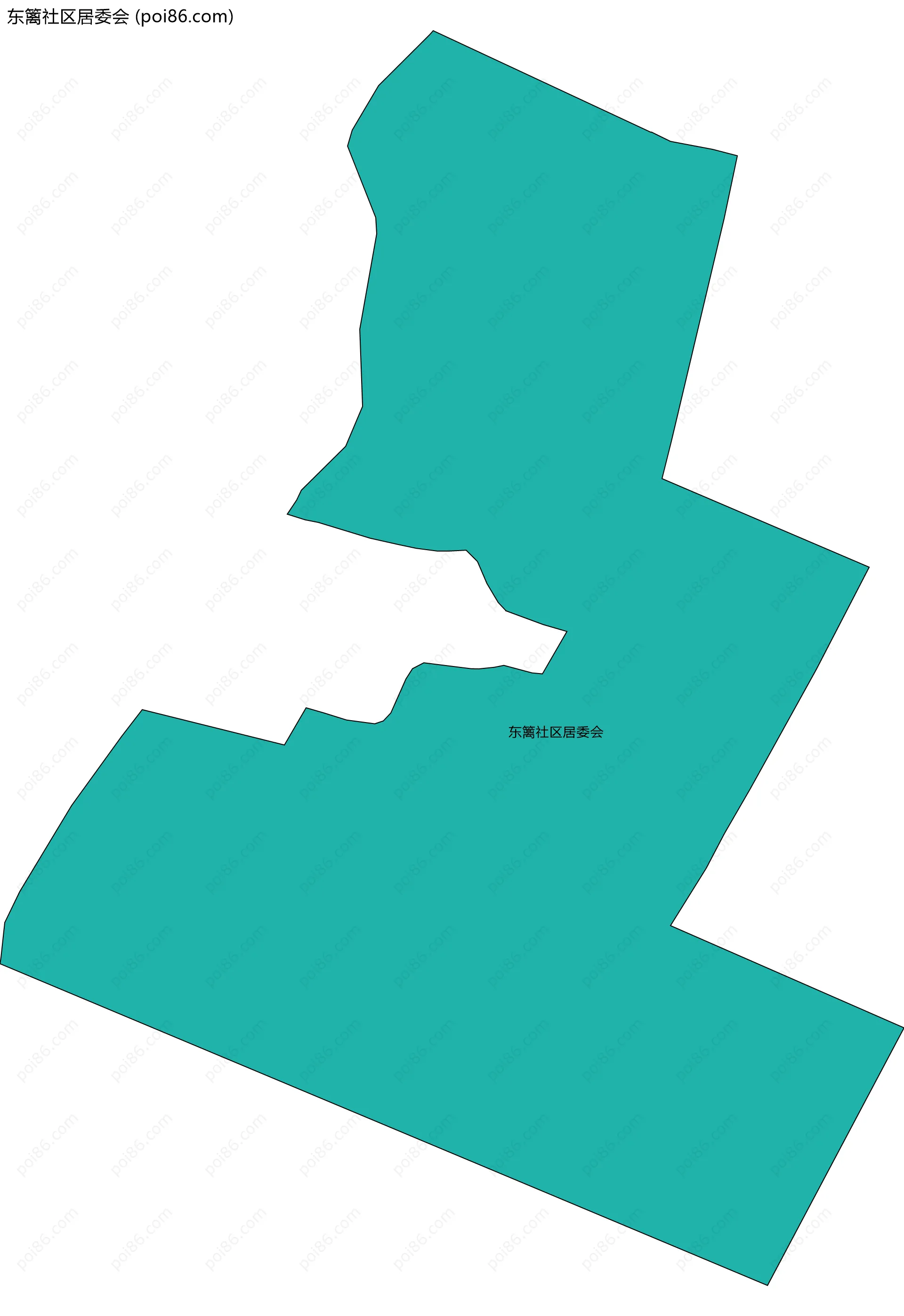 东篱社区居委会边界地图