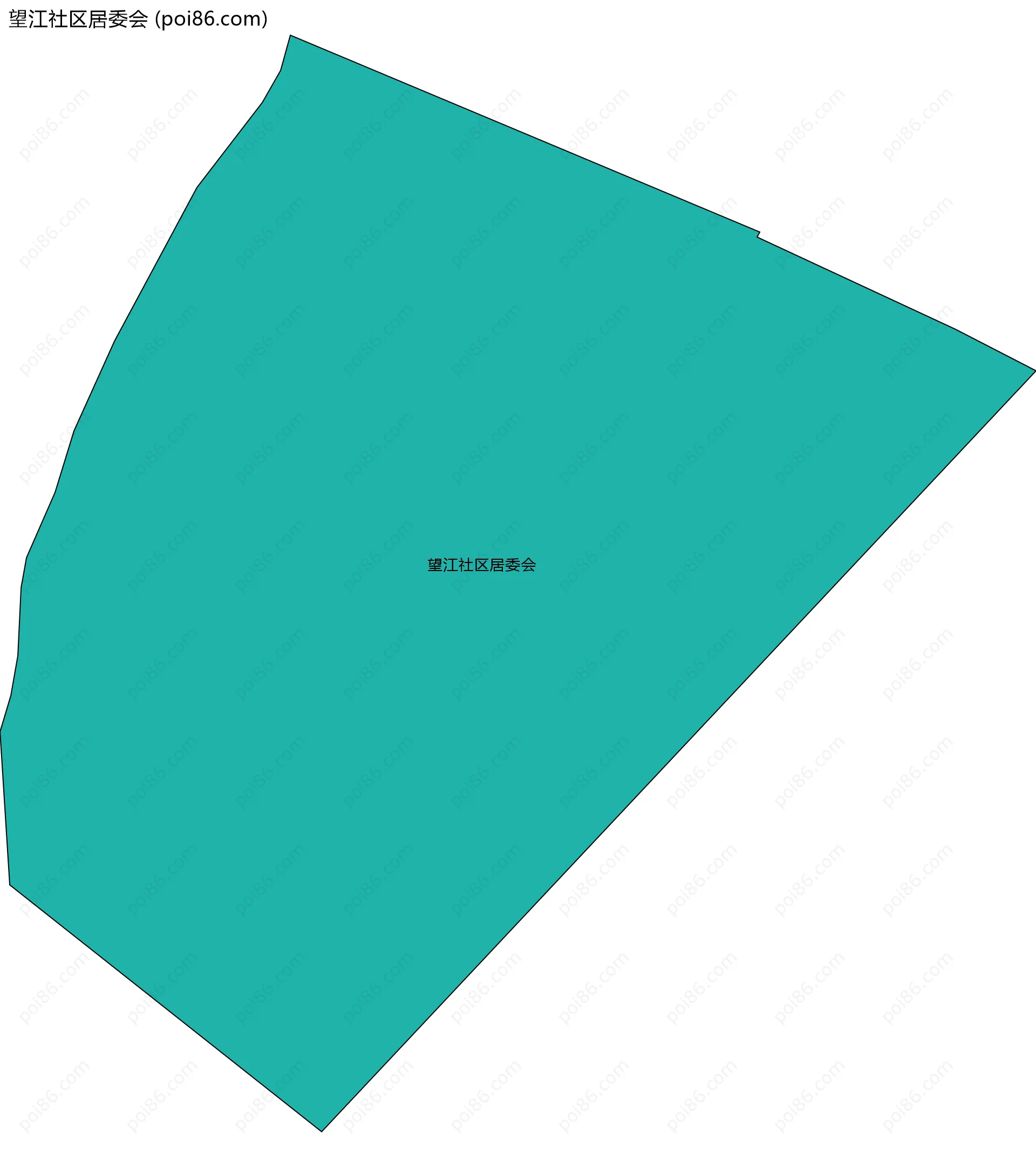 望江社区居委会边界地图