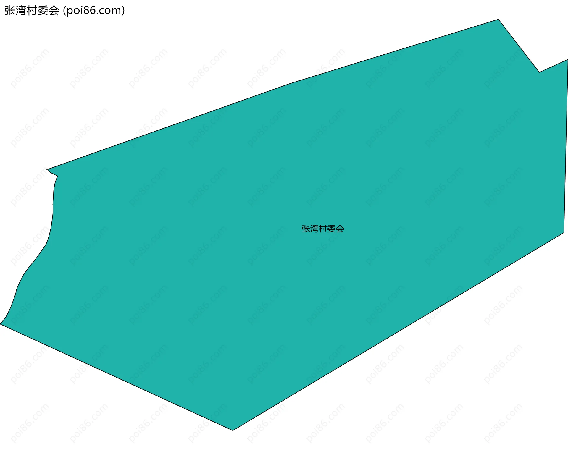 张湾村委会边界地图