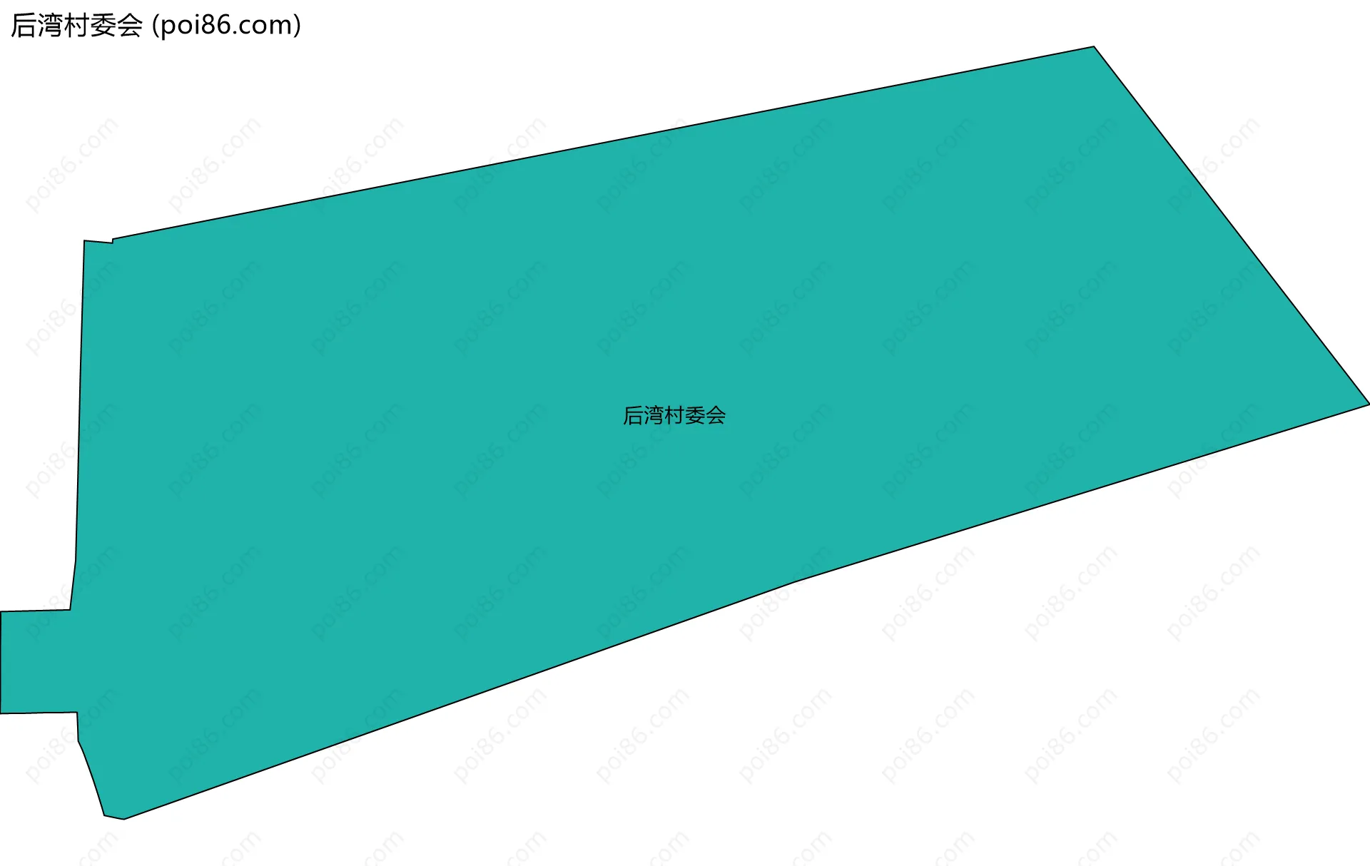 后湾村委会边界地图
