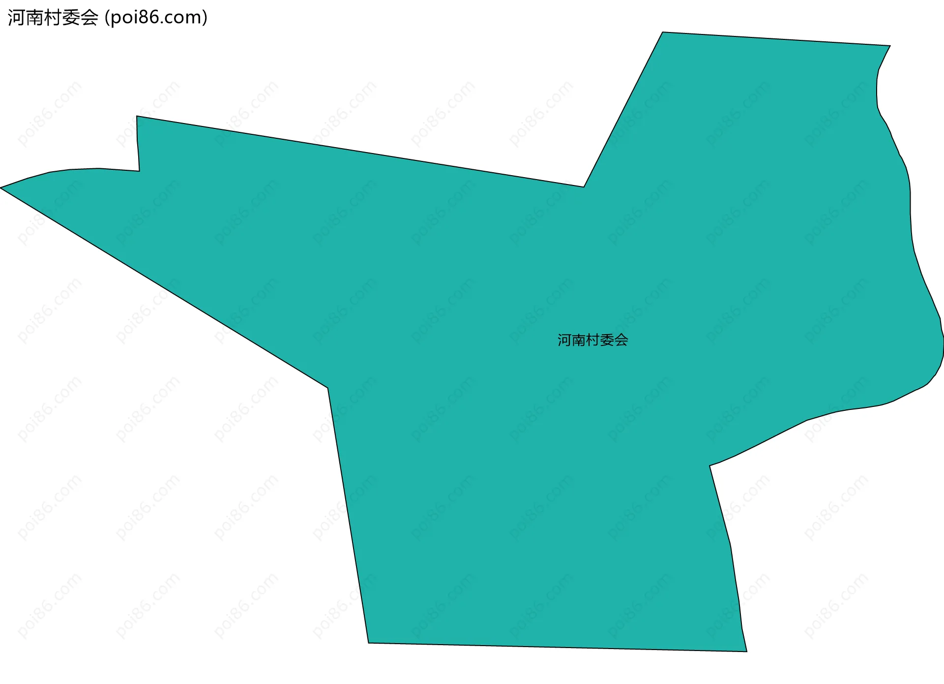 河南村委会边界地图