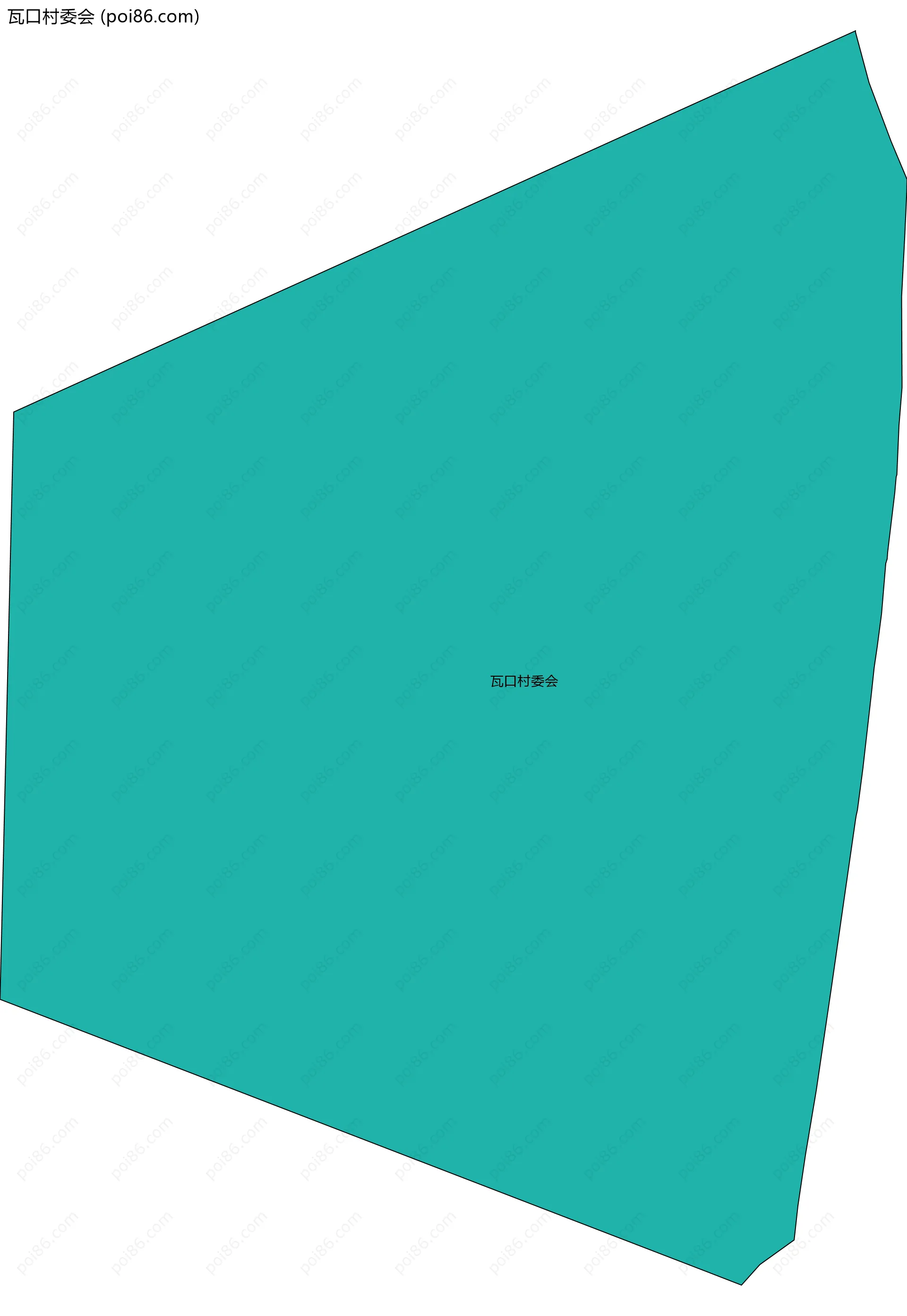 瓦口村委会边界地图