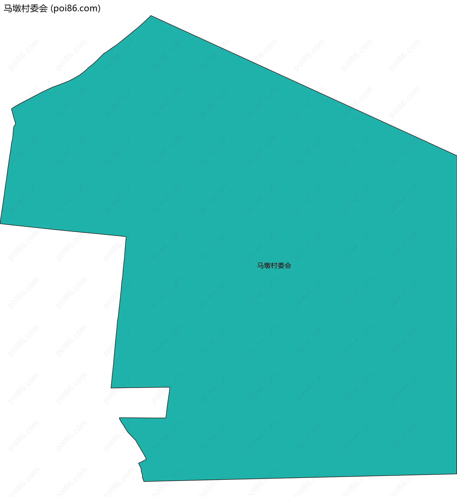 马墩村委会边界地图