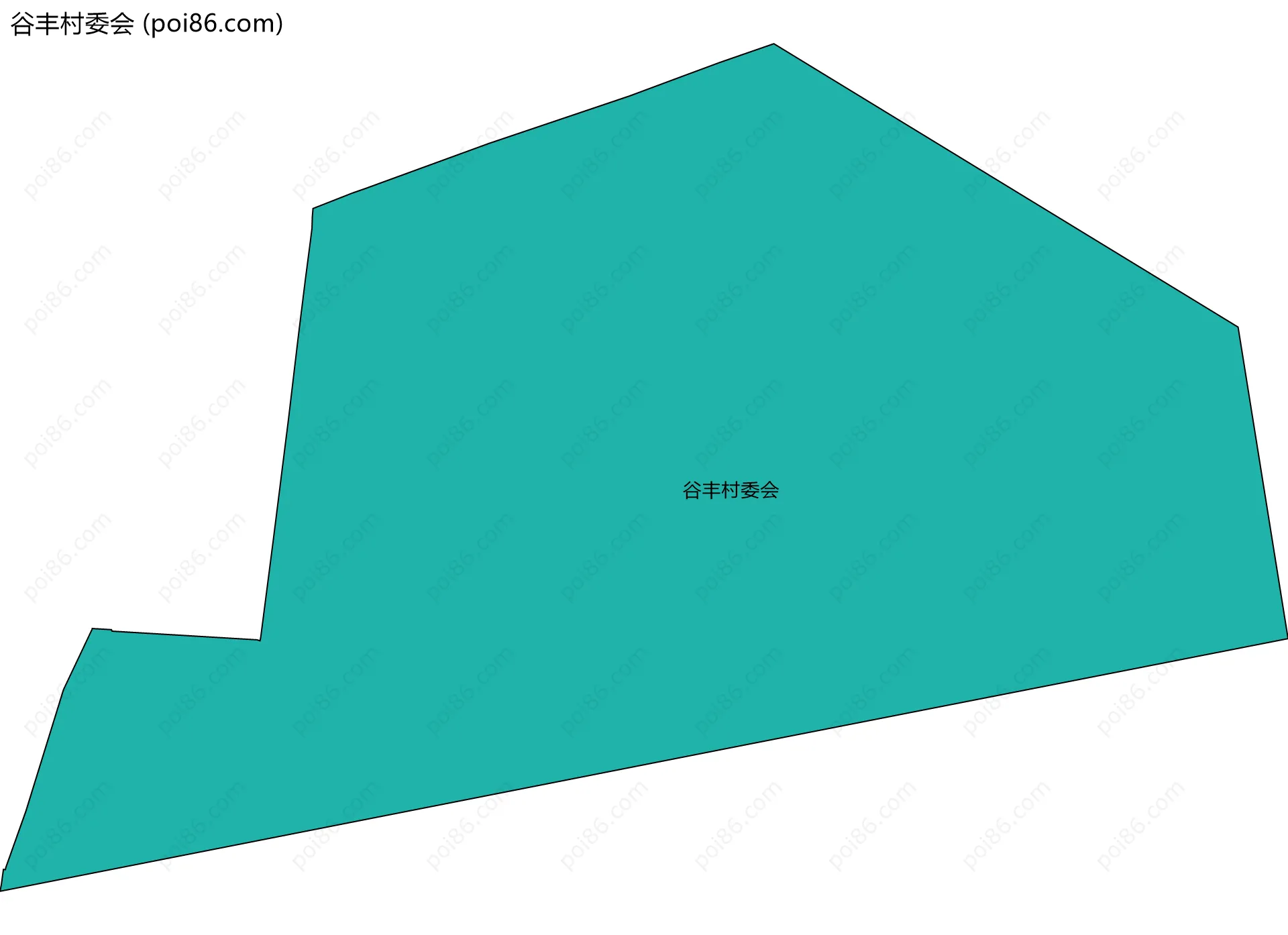 谷丰村委会边界地图