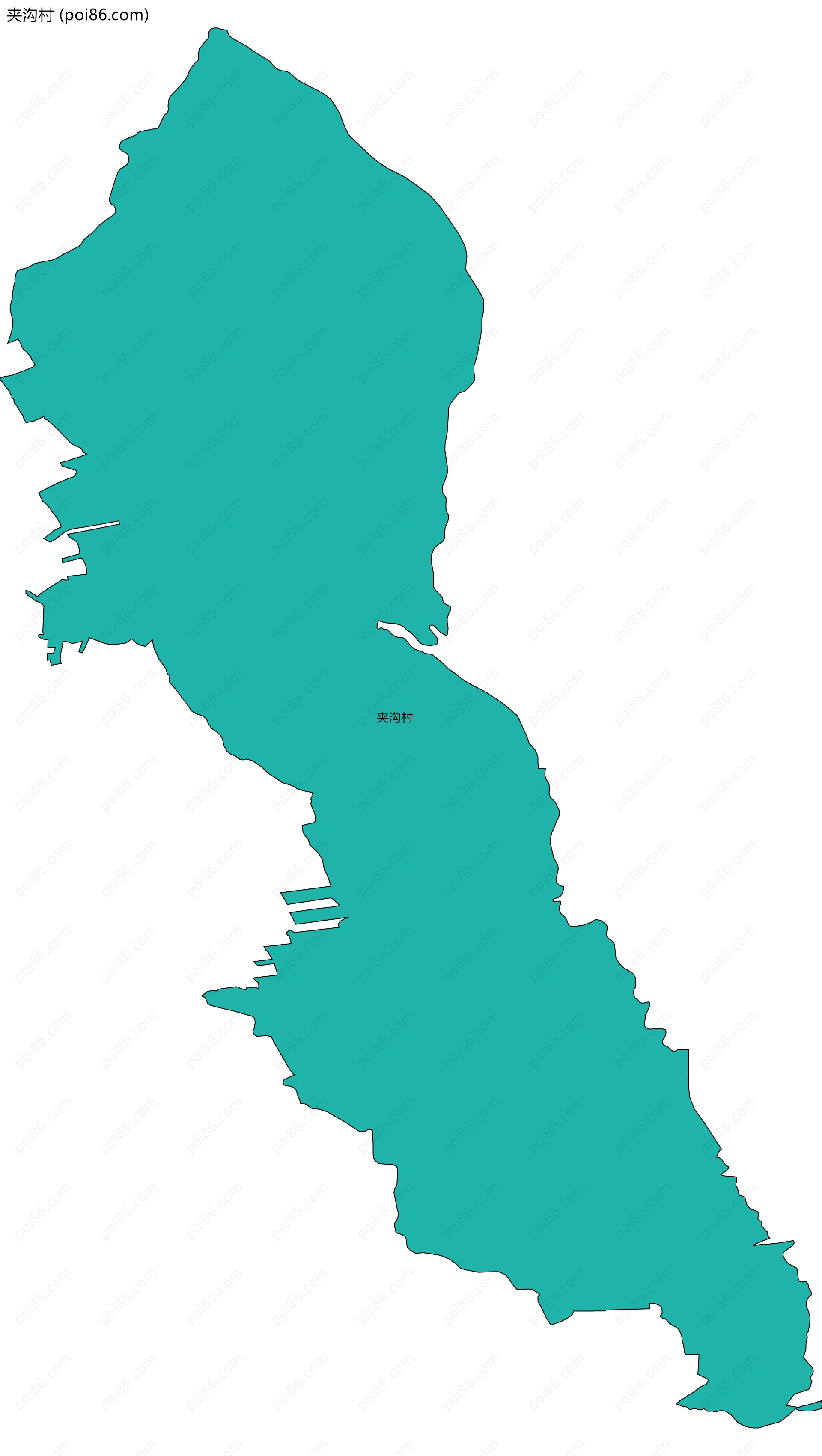 夹沟村边界地图