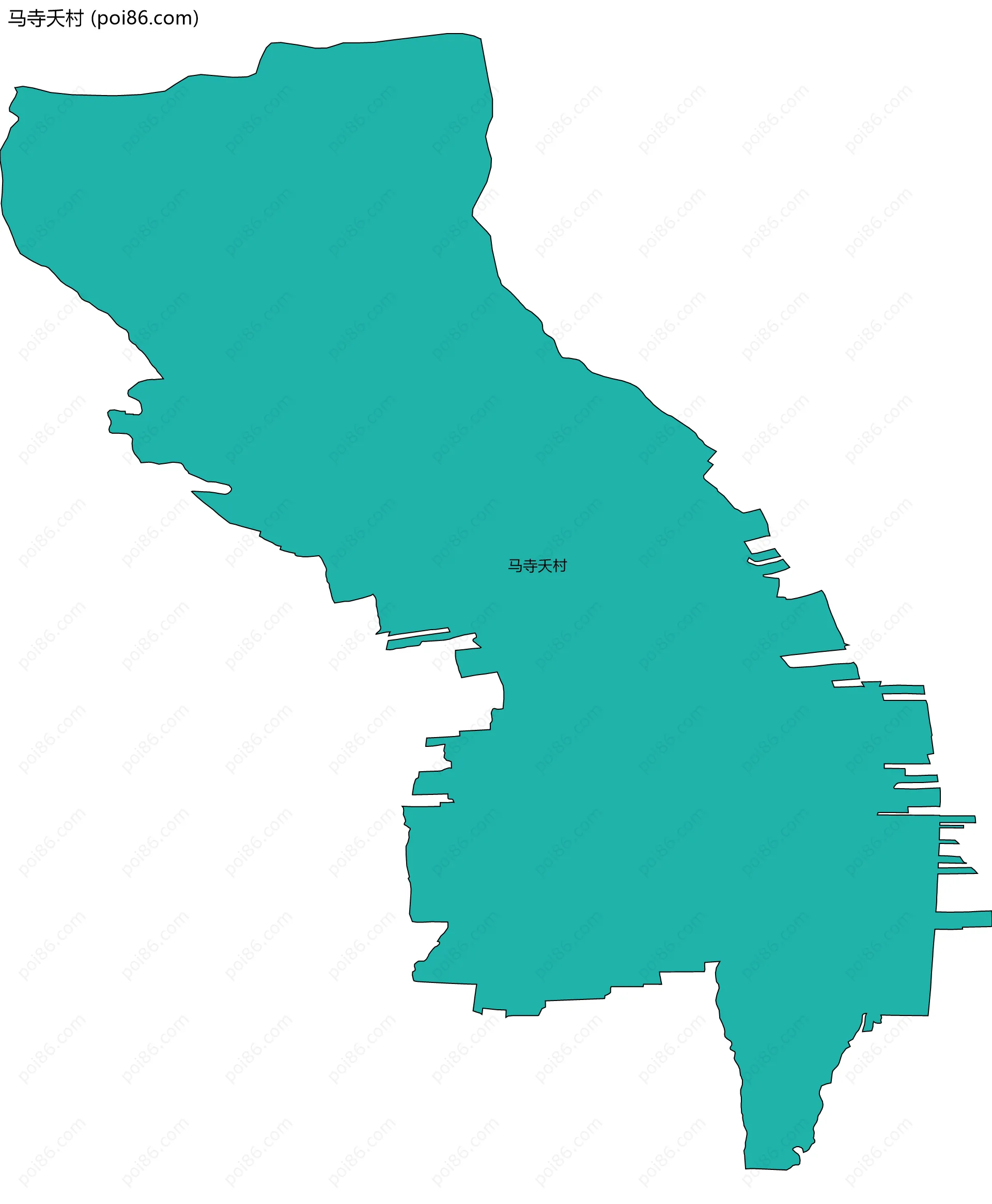 马寺夭村边界地图