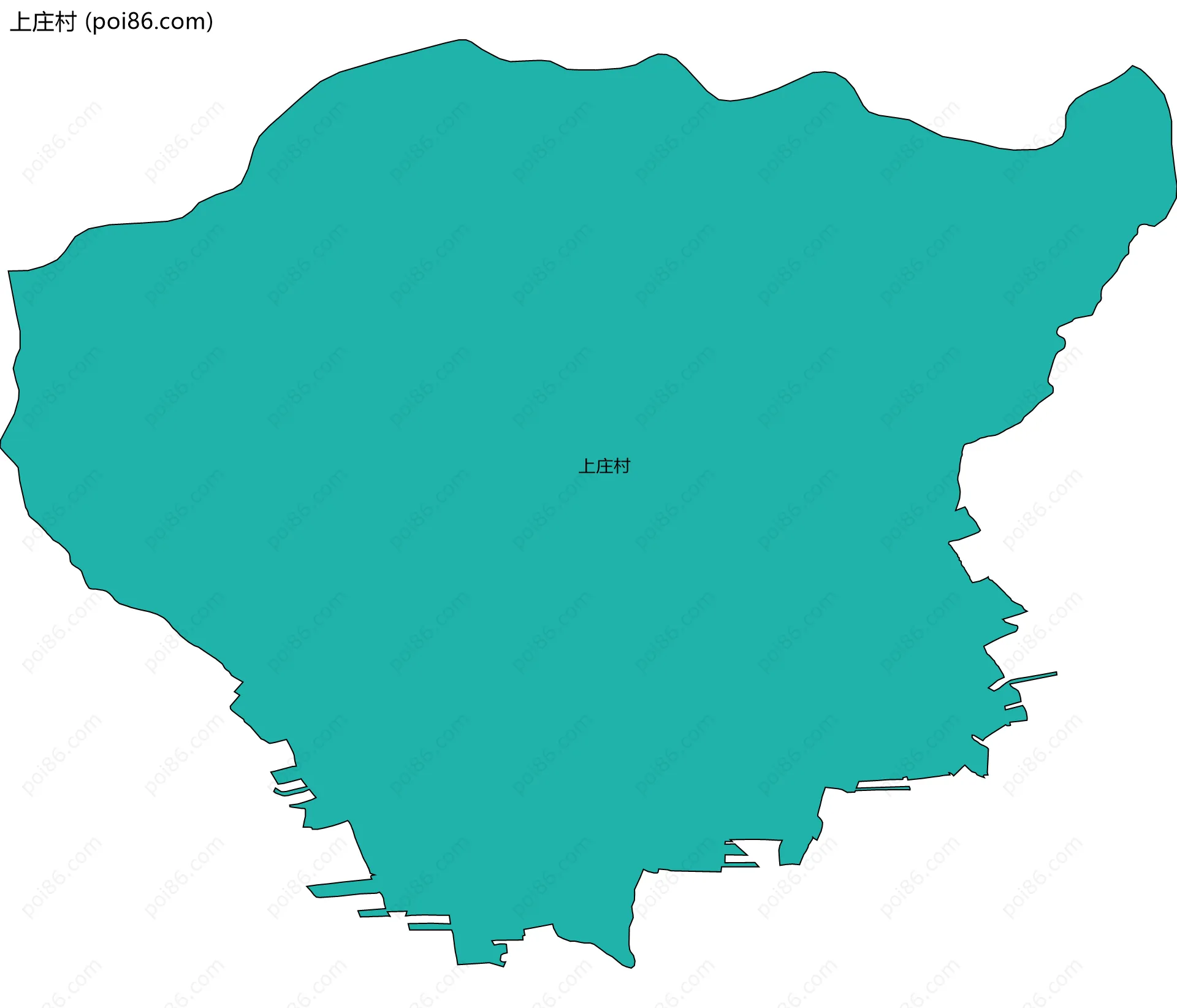 上庄村边界地图