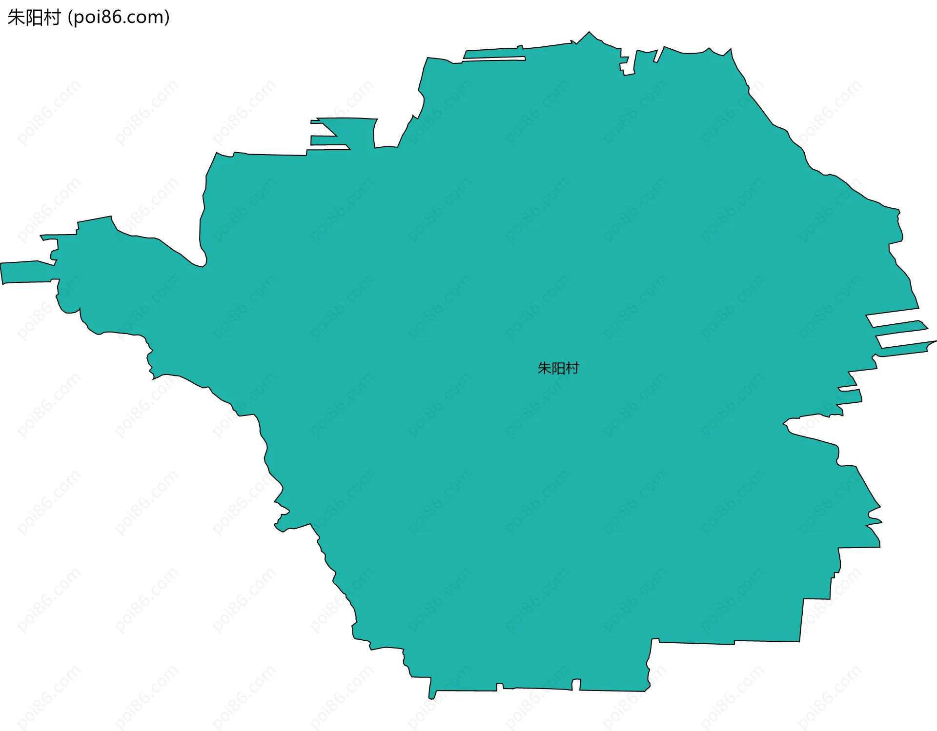 朱阳村边界地图