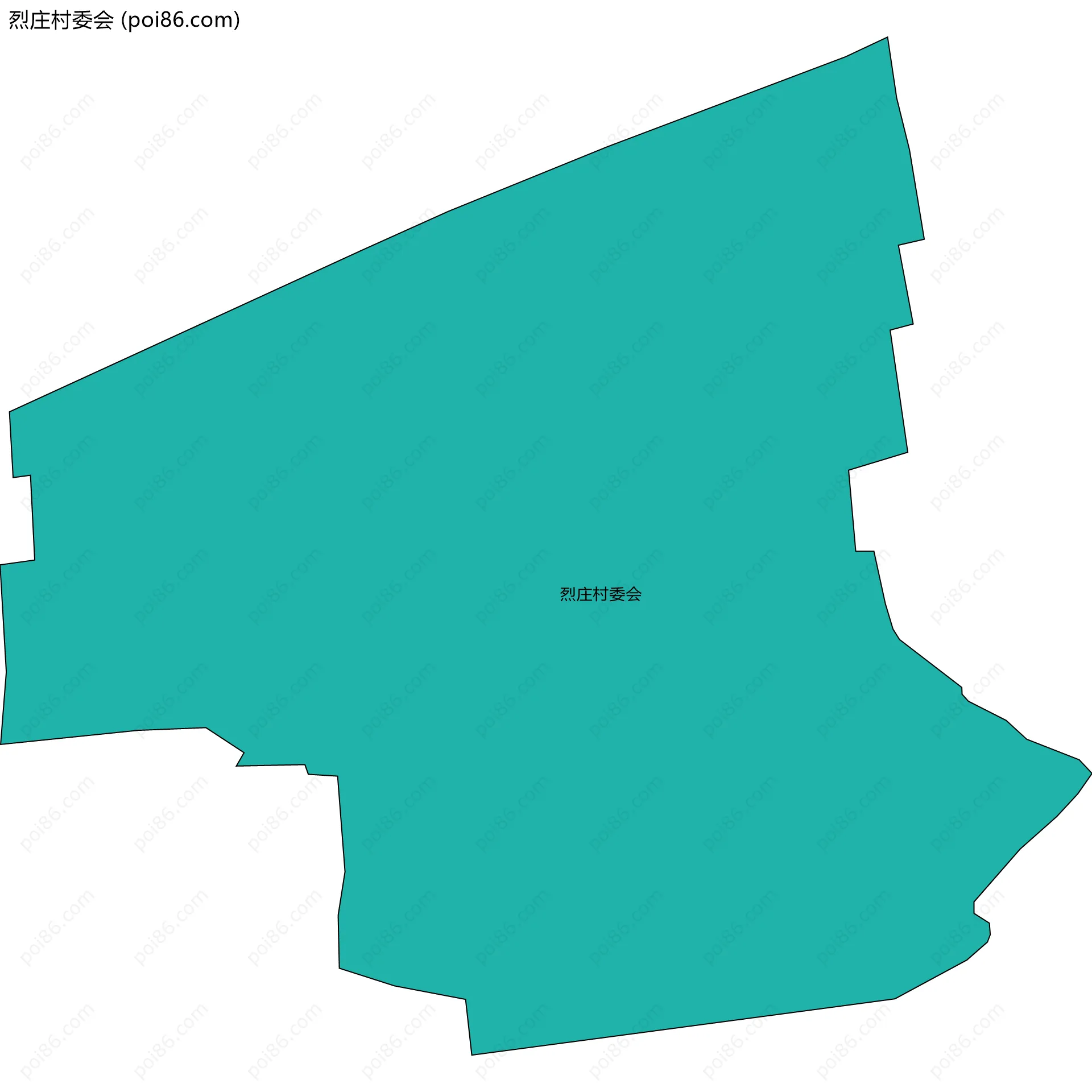 烈庄村委会边界地图