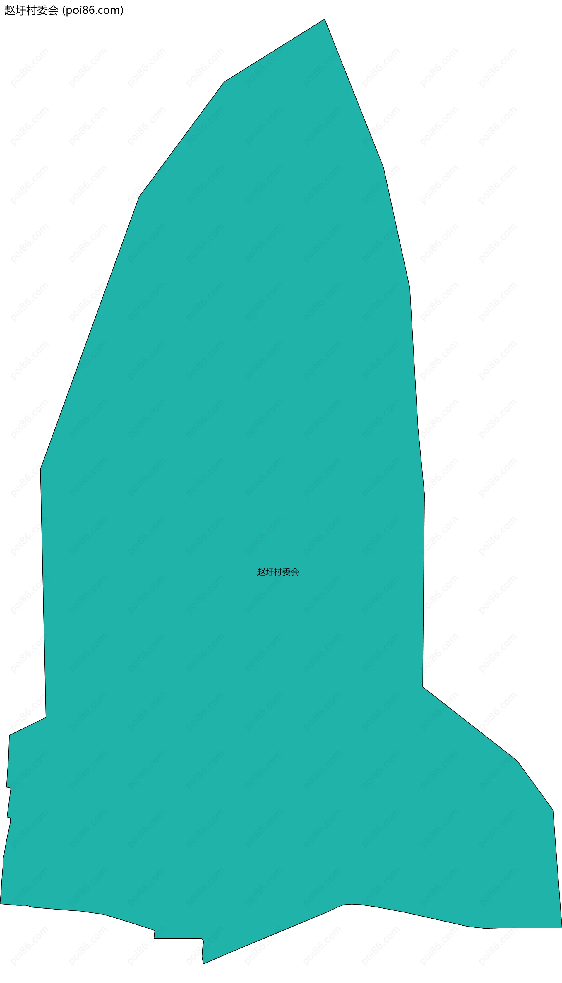 赵圩村委会边界地图