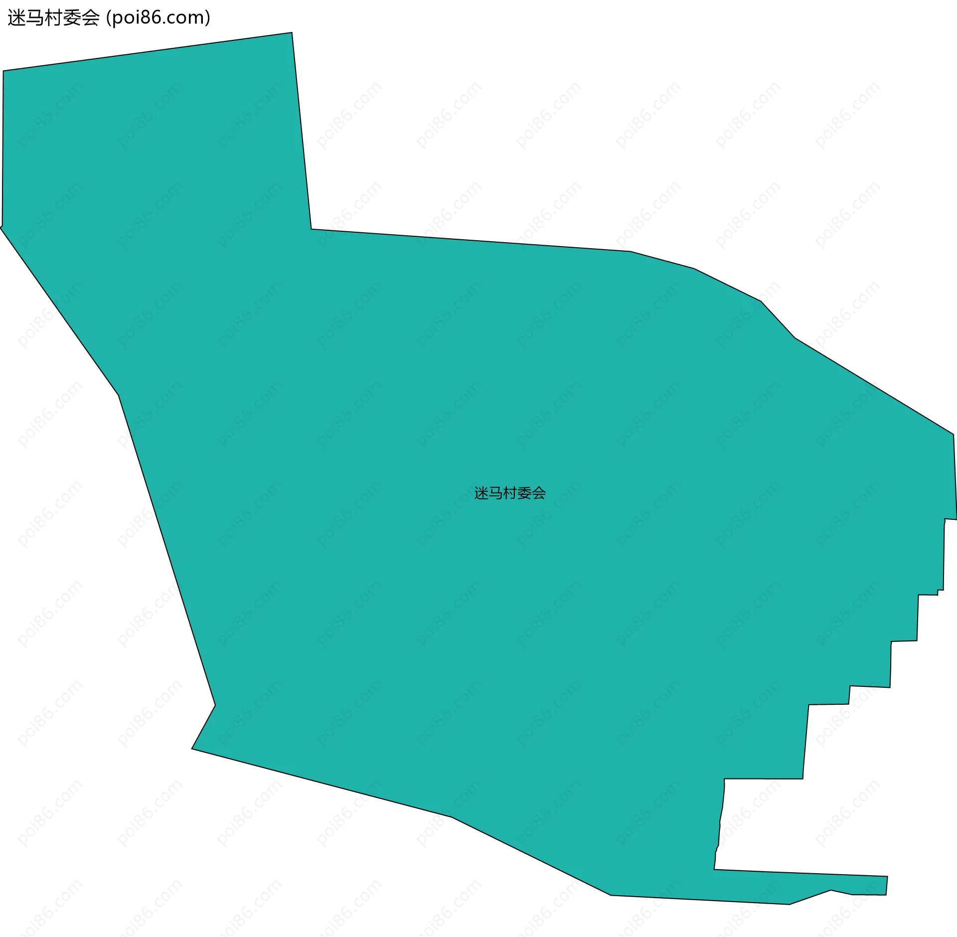 迷马村委会边界地图