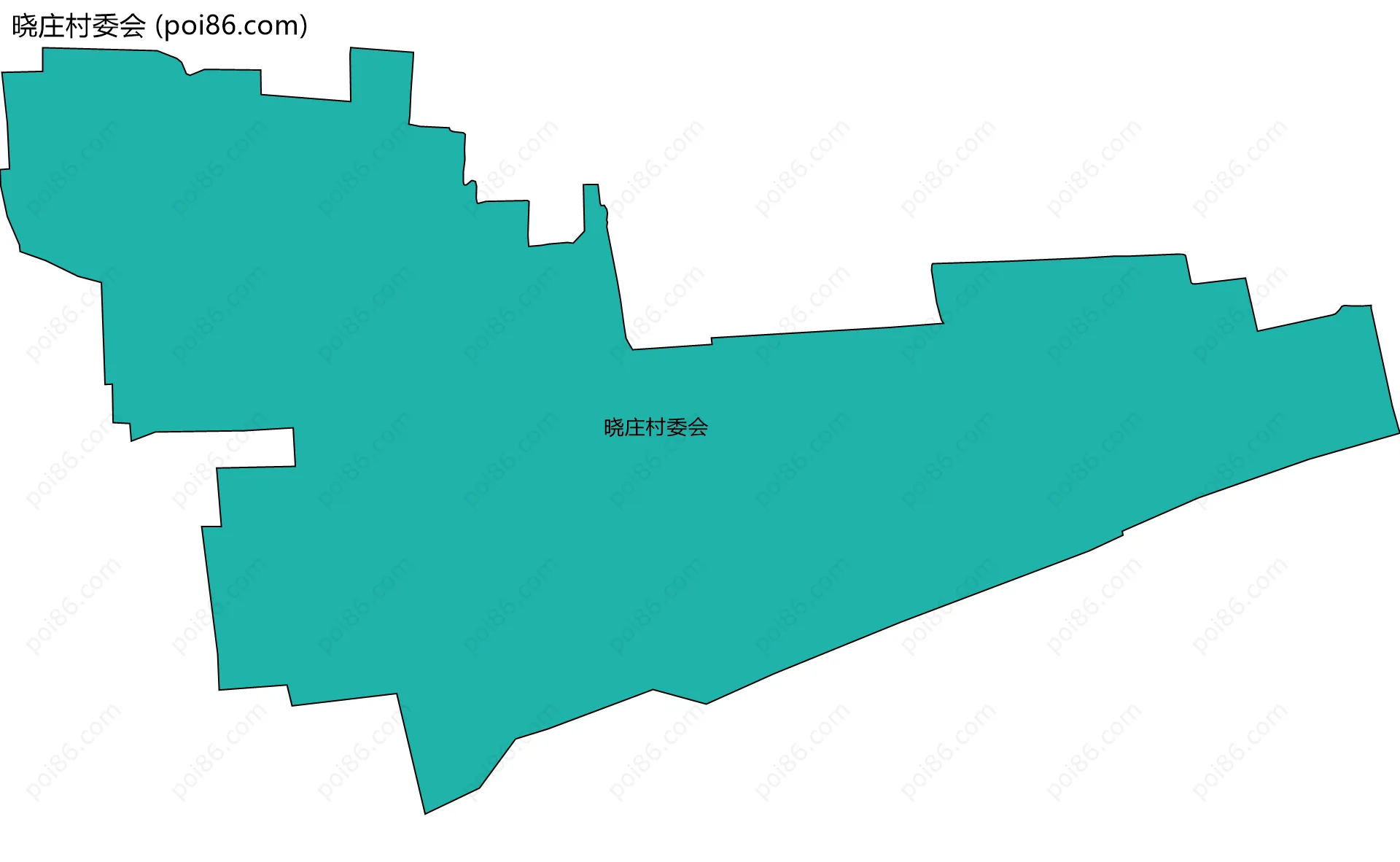 晓庄村委会边界地图