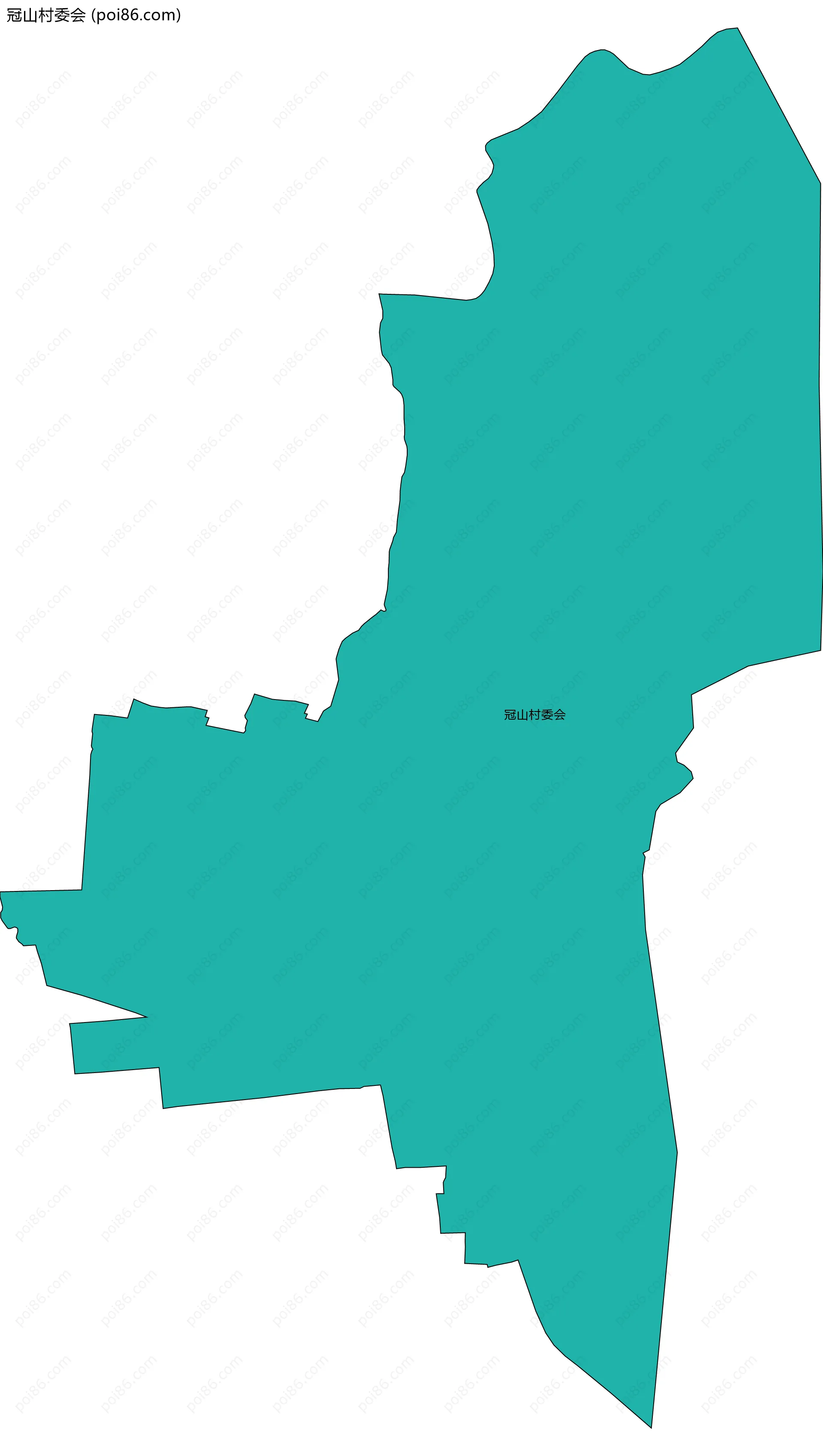 冠山村委会边界地图