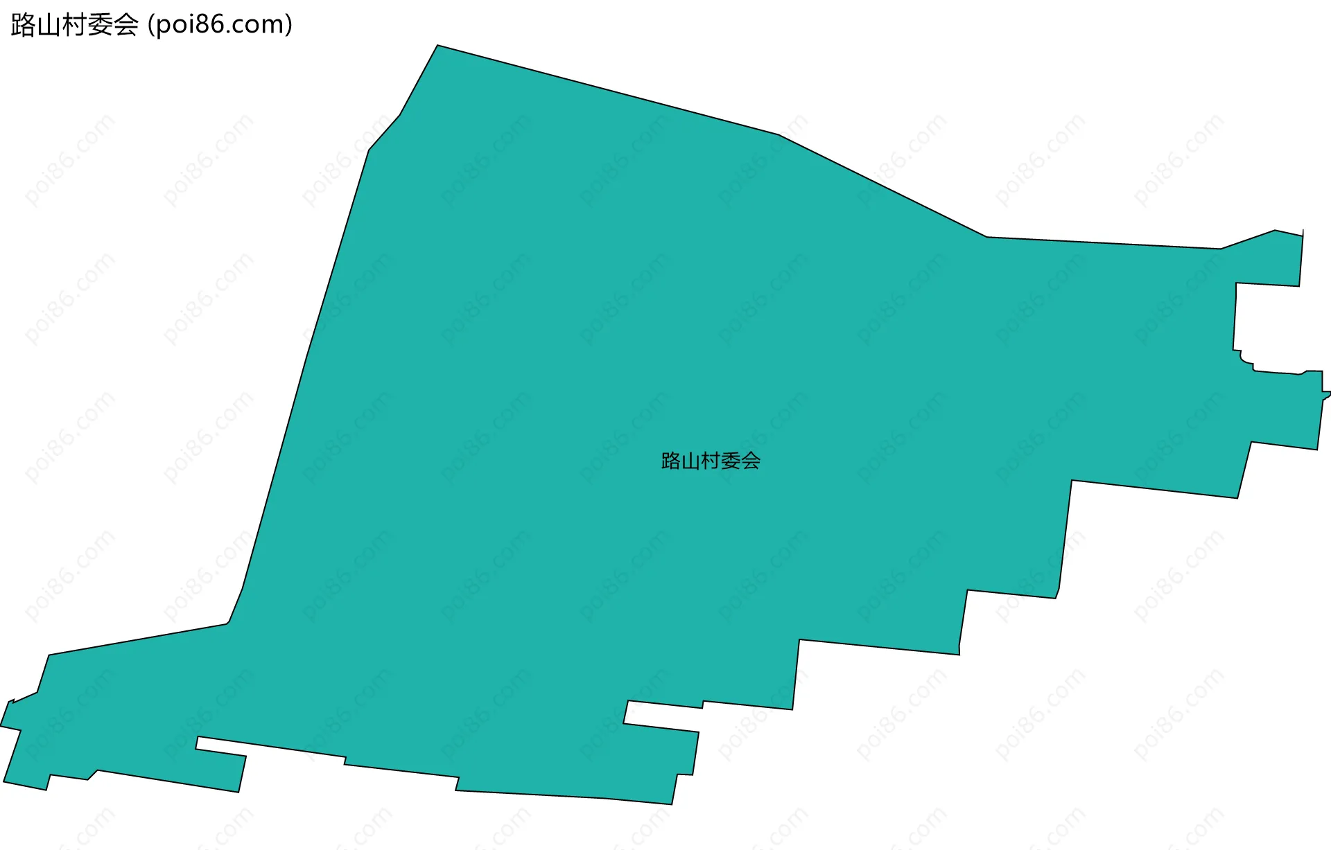 路山村委会边界地图