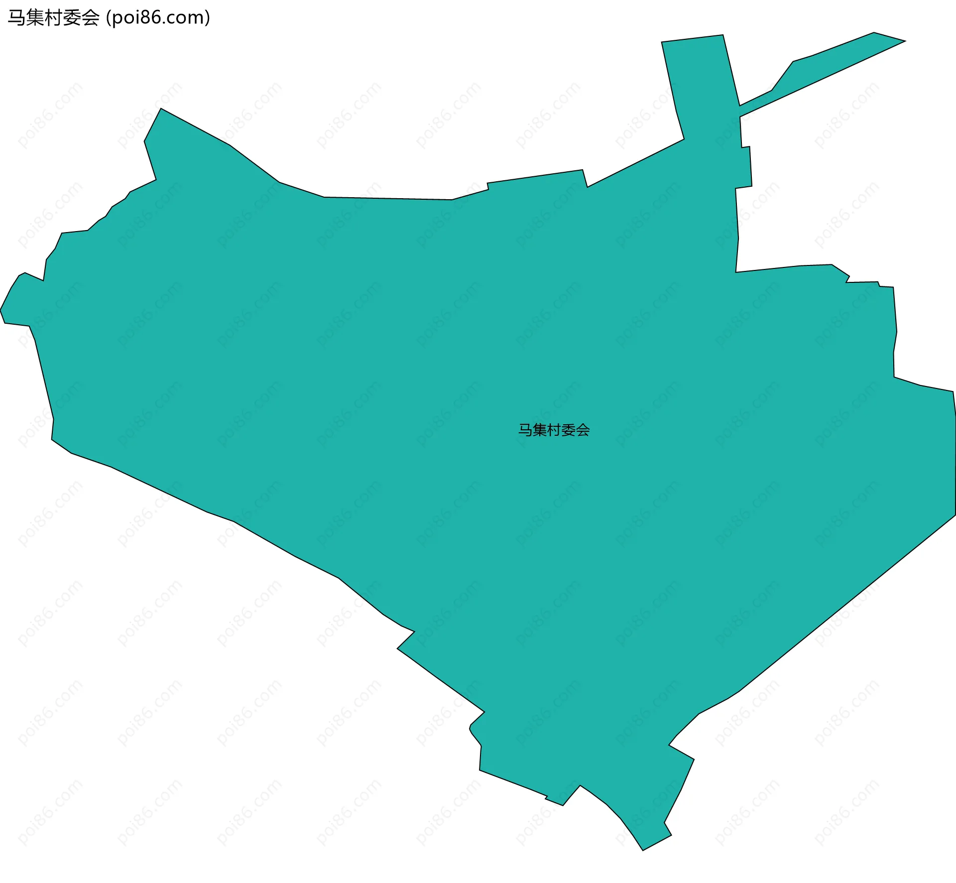 马集村委会边界地图