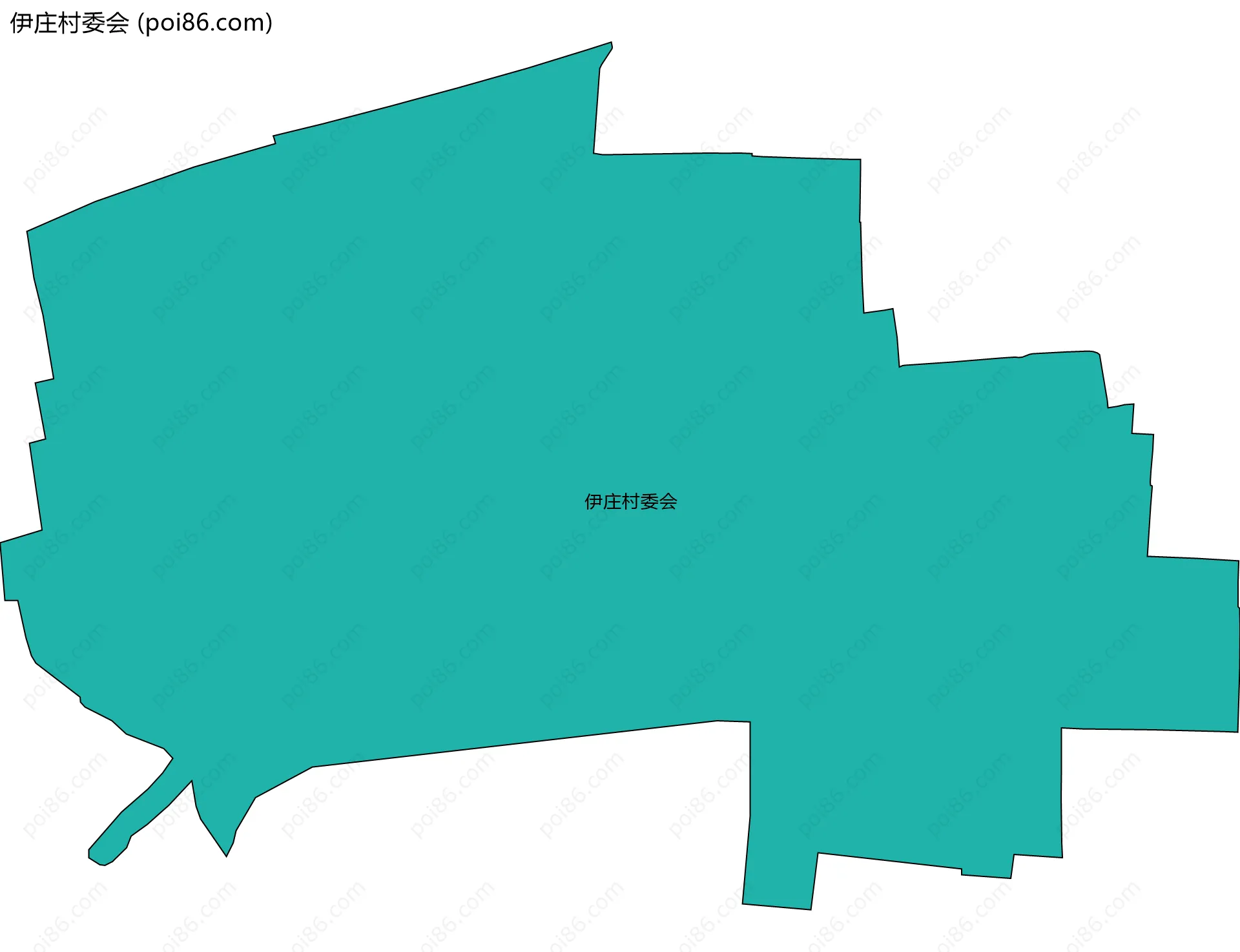 伊庄村委会边界地图