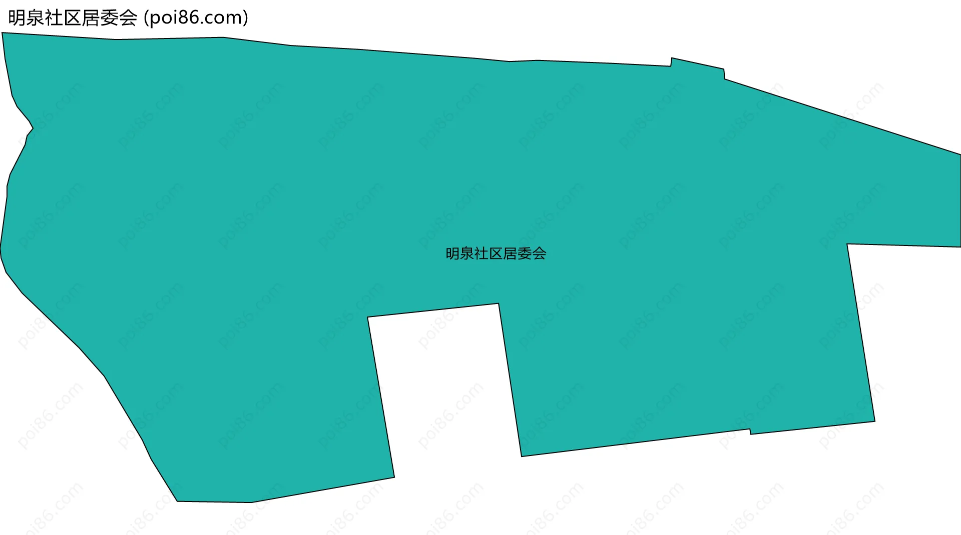 明泉社区居委会边界地图